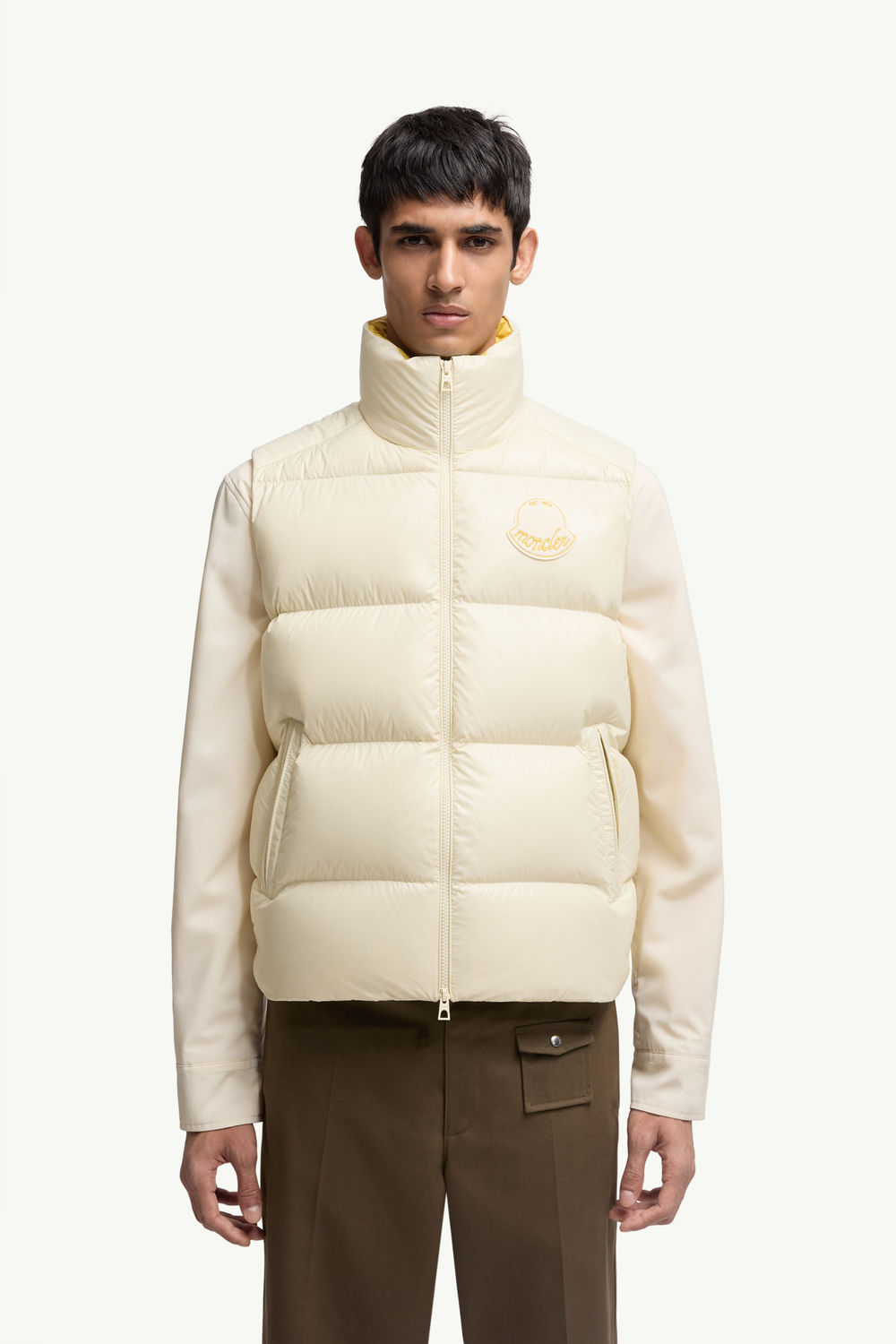 Lipsi Down Gilet Men White Ivory Moncler 3