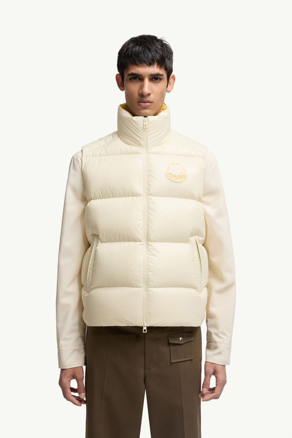 Lipsi Down Gilet Men White Ivory Moncler 3