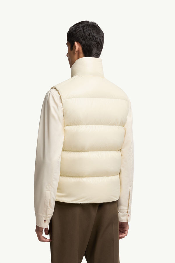 Lipsi Down Gilet Men White Ivory Moncler 4