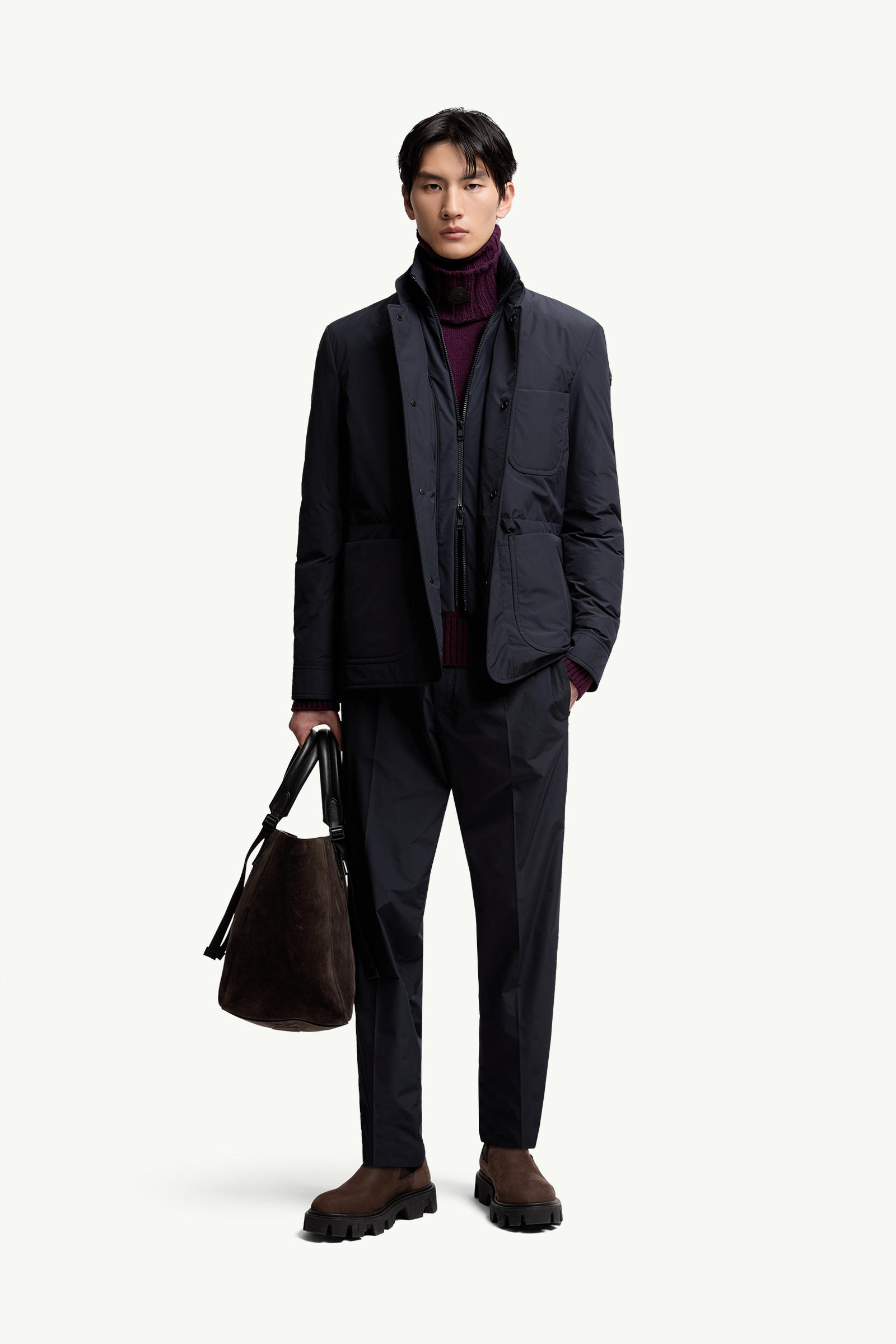 Doudoune courte Brieuc Hommes Bleu marine Moncler 0