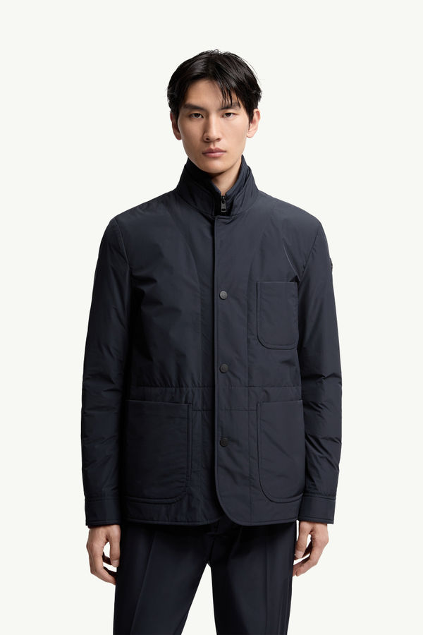 Brieuc Down Shirt Jacket Men Navy Blue Moncler 3