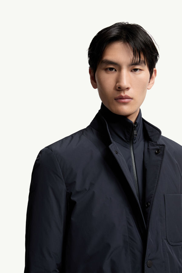 Brieuc Down Shirt Jacket Men Navy Blue Moncler 6