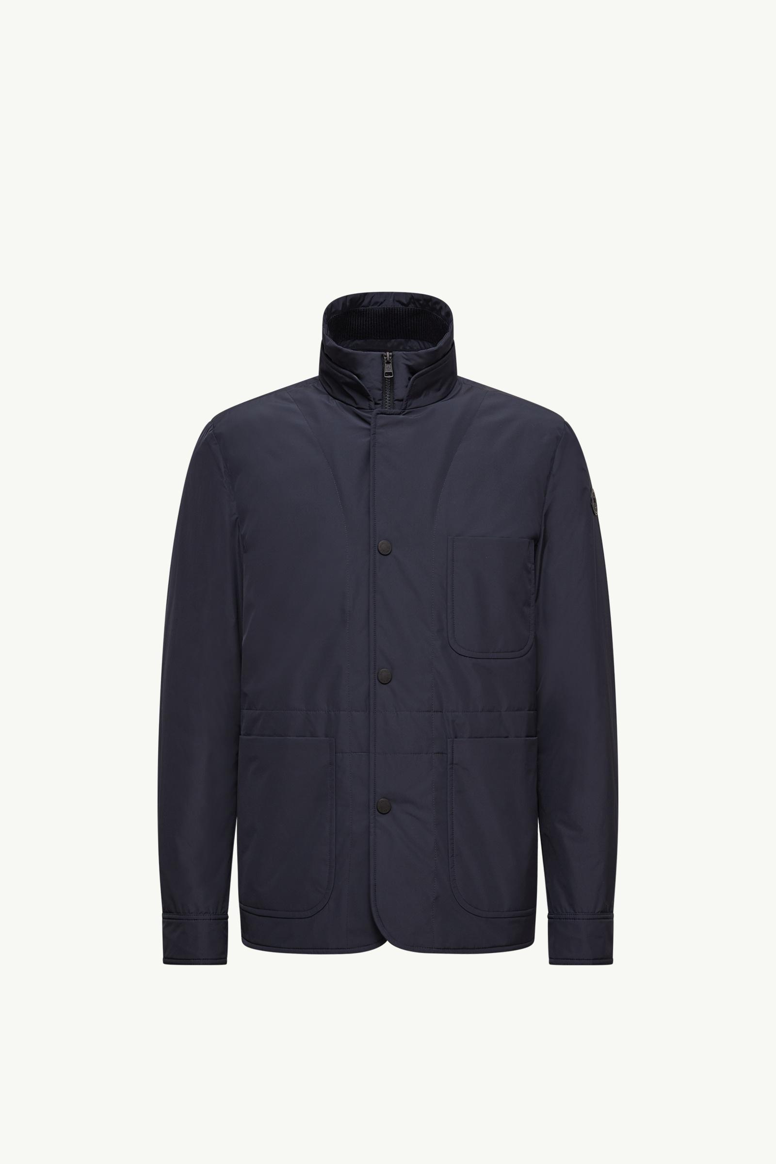 Moncler ネイビー ジャケット☆4A Navy Blue Brieuc Down Shirt Jacket - Short Down Jackets for