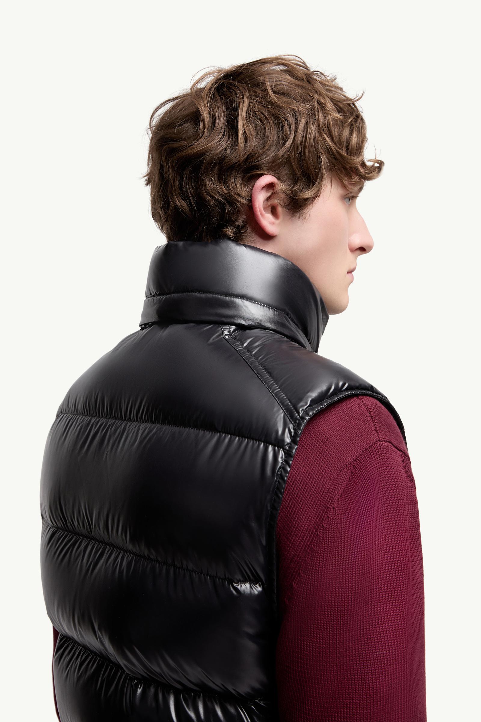 Black Bormes Hooded Down Vest - Vests for Men | Moncler CA
