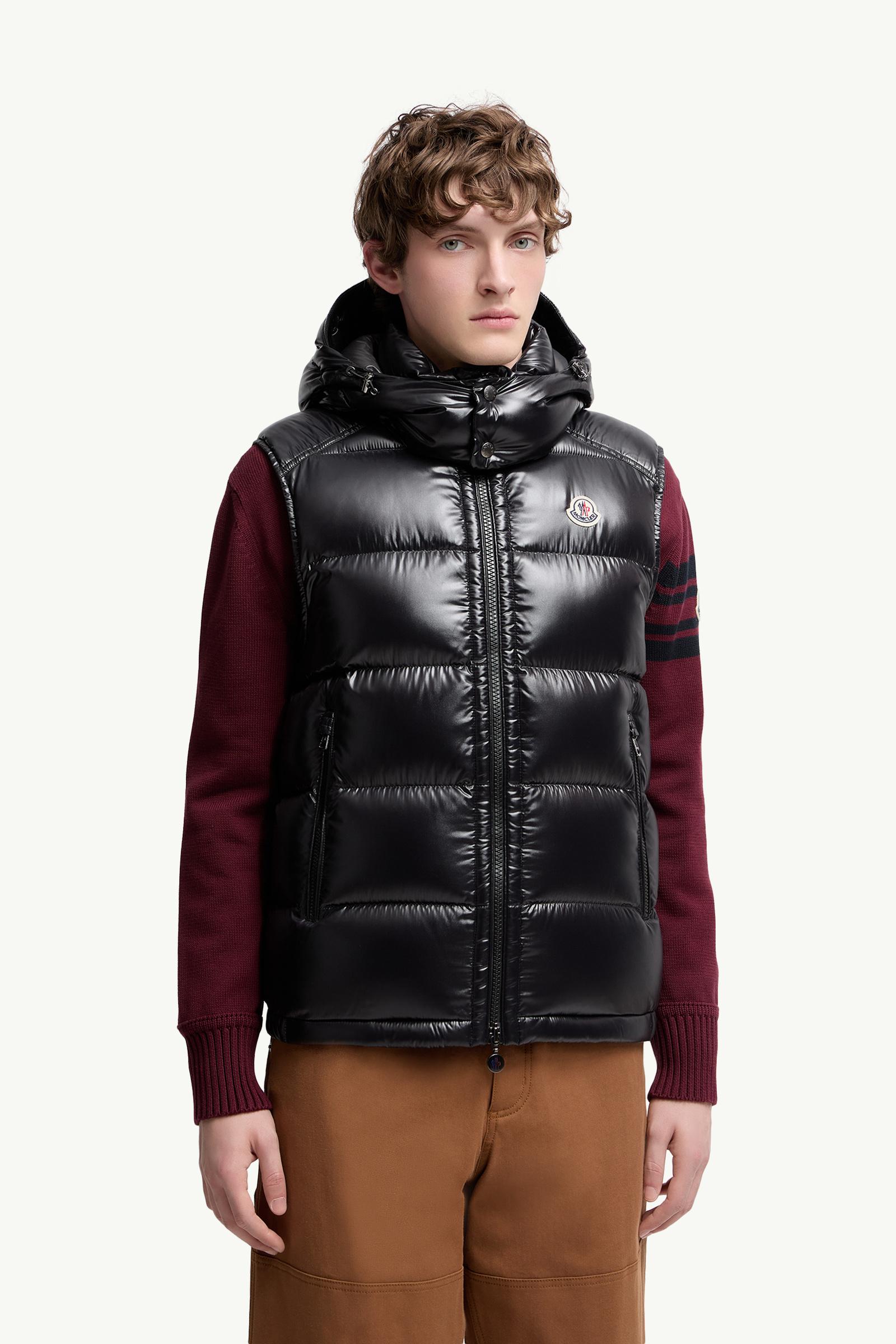 Moncler BILLECART GILET 12 モンクレール ベスト ブラック Bourgetベスト : ジレ 向けの メンズ | モンクレール