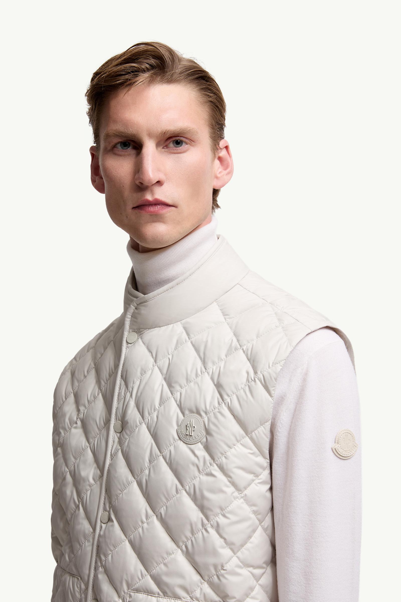 Lycope Diamond-Quilted Down Gilet Men Ice Gray Moncler 1