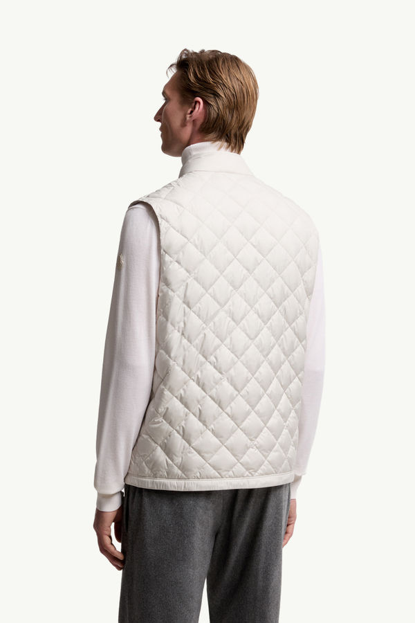 Lycope Diamond-Quilted Down Gilet Men Ice Gray Moncler 4