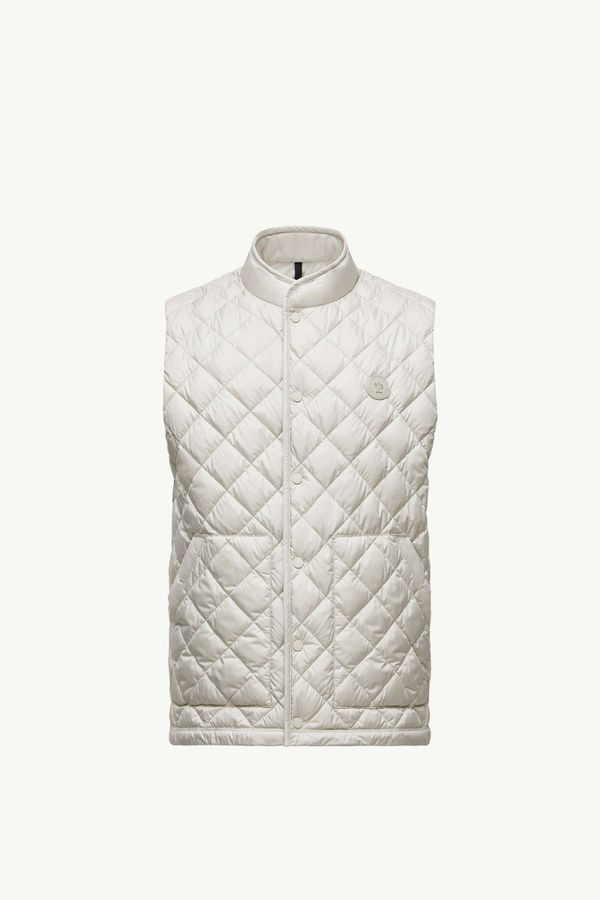 Lycope Diamond-Quilted Down Gilet Men Ice Gray Moncler 2