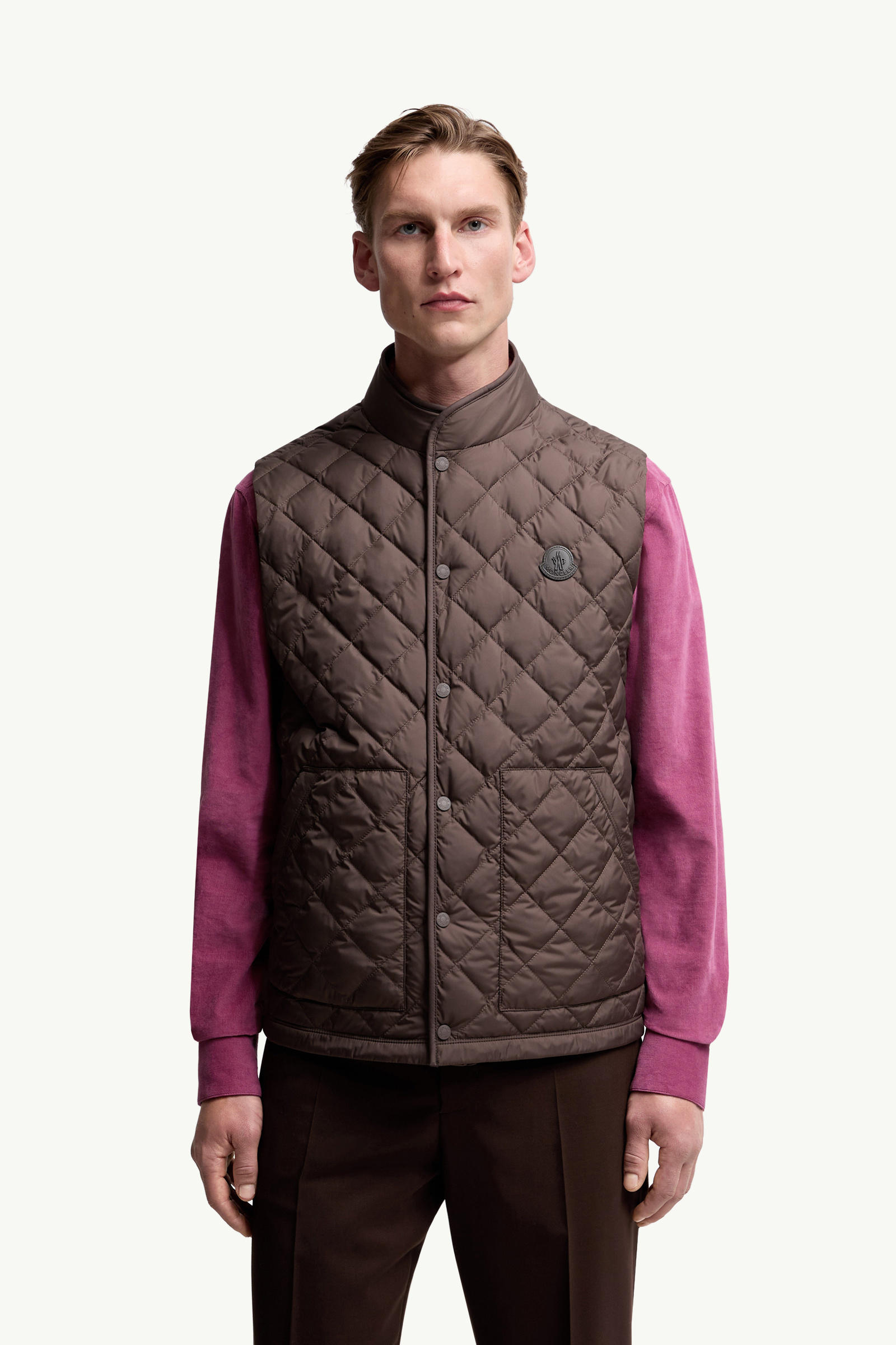 Lycope Diamond-Quilted Down Gilet Men Brown Moncler 3