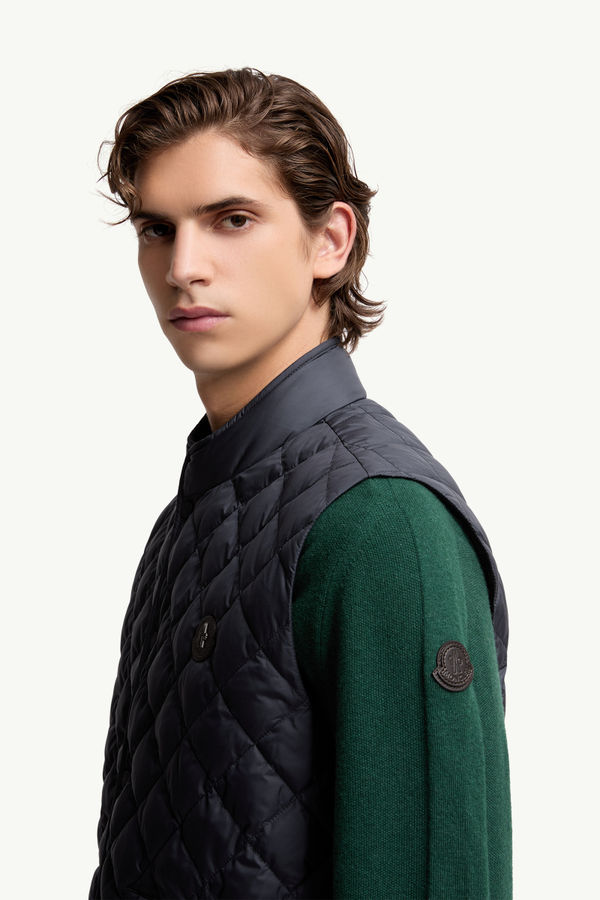 Lycope Diamond-Quilted Down Gilet Men Blue Moncler 1