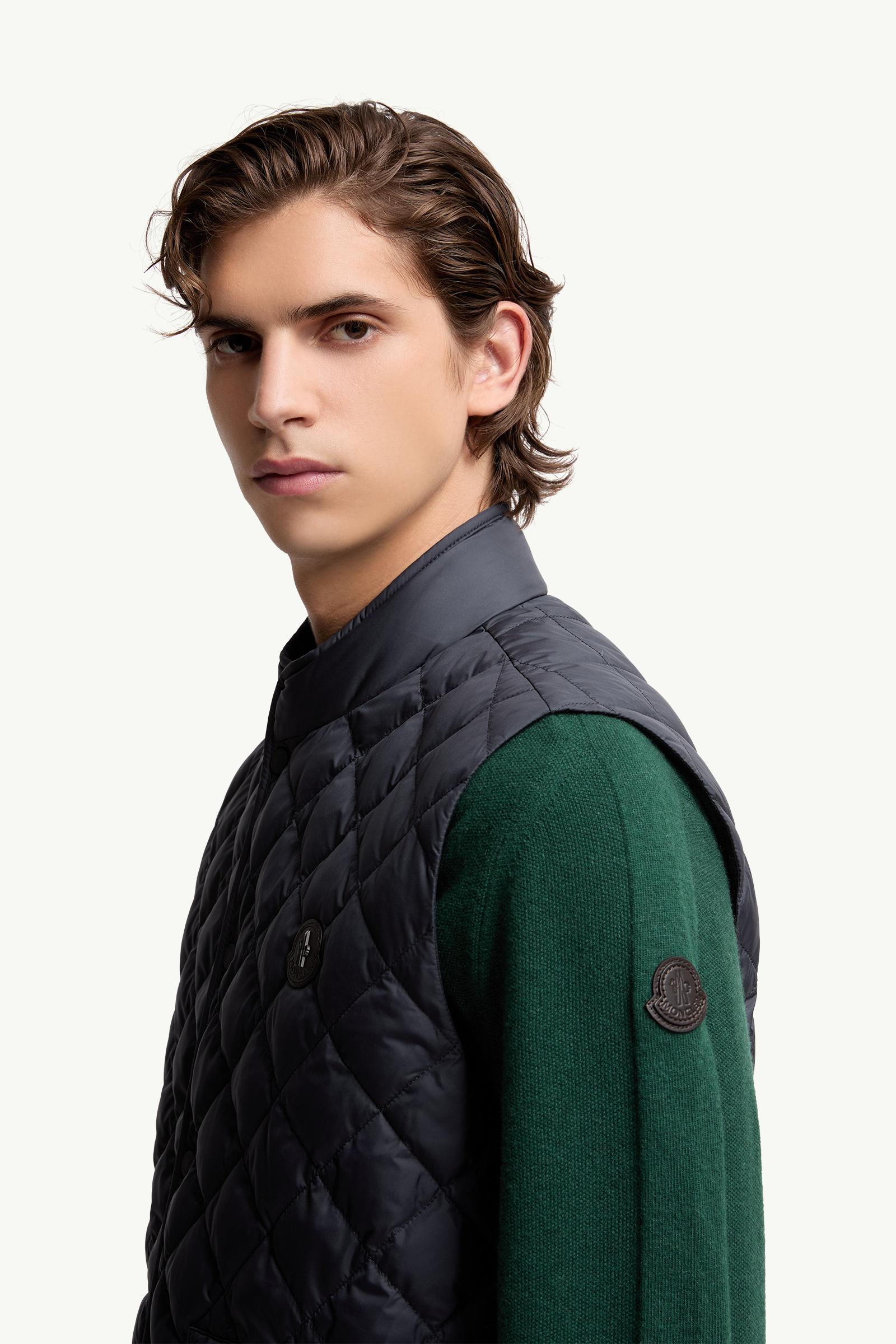 Blue Lycope Diamond-Quilted Down Vest - Vests for Men | Moncler US