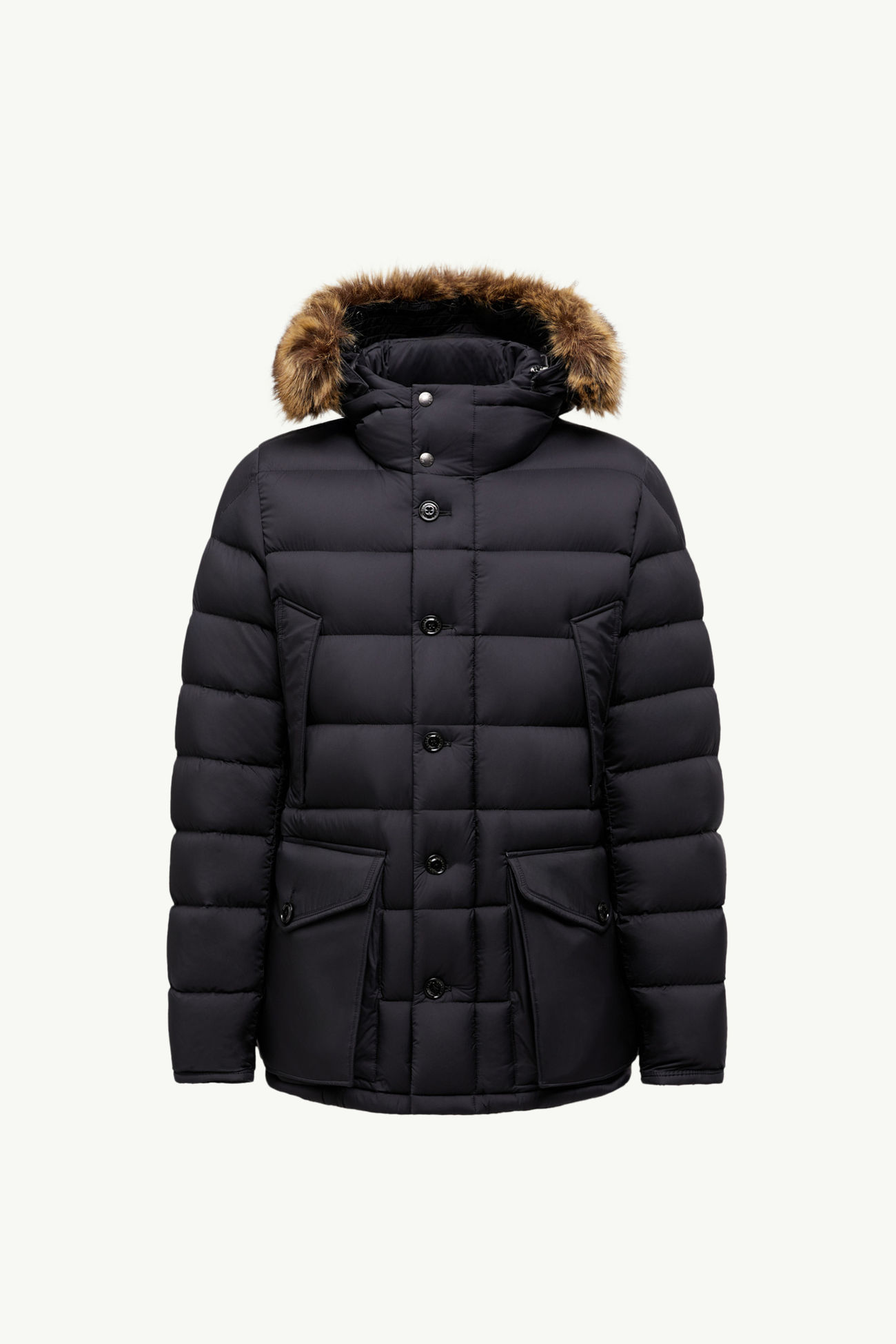 Clunye男士中长款连帽羽绒夹克外套 男士 黑色 Moncler 2