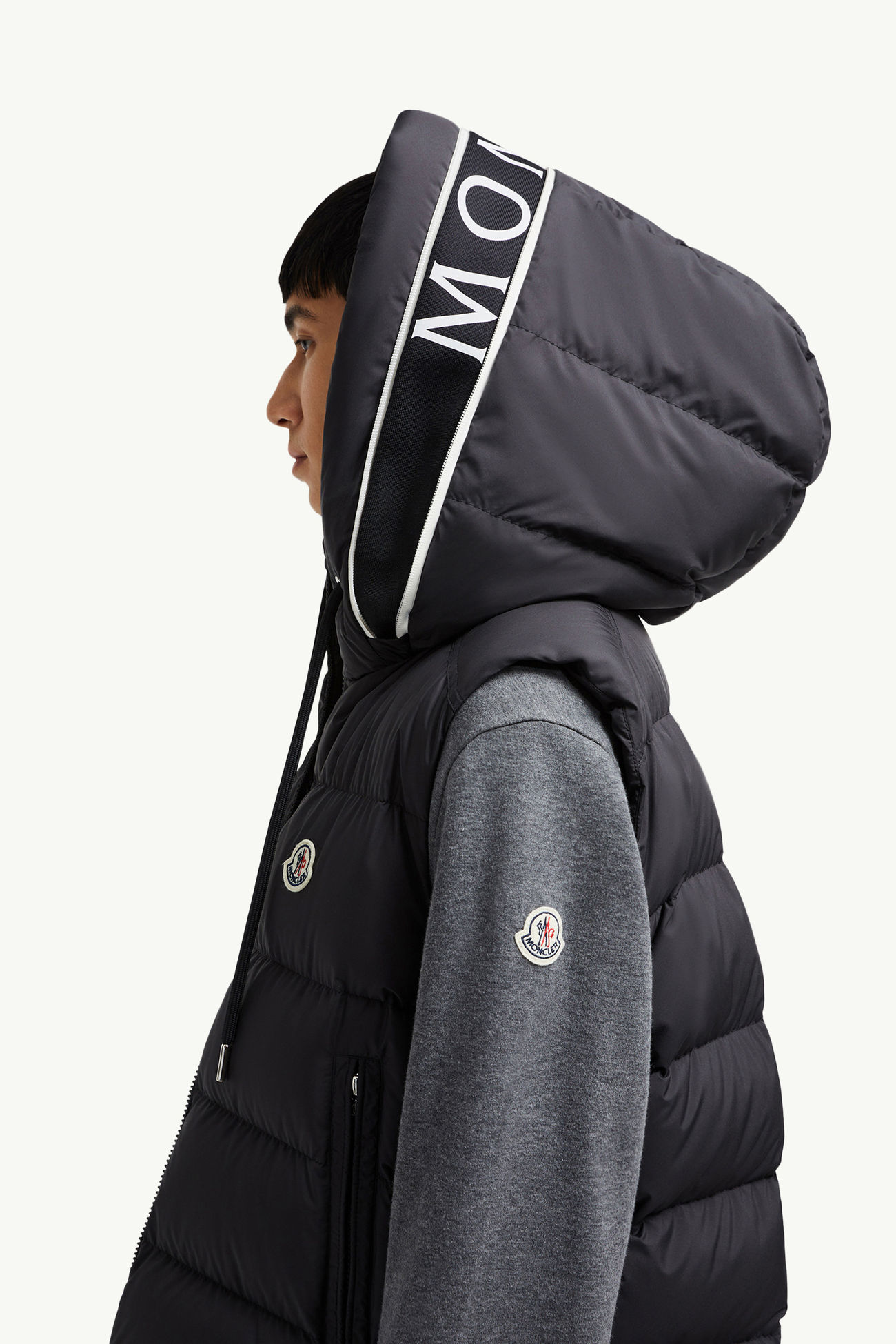Gilet imbottito Cardamine con cappuccio Uomo Nero Moncler 1