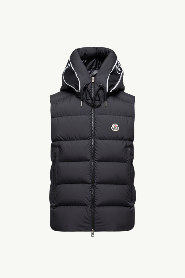 Cardamine Hooded Down Gilet Men Black Moncler 2