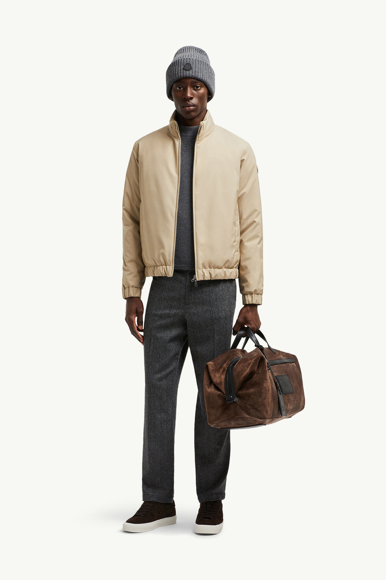 Piumino corto Luserna Uomo Beige Moncler 0