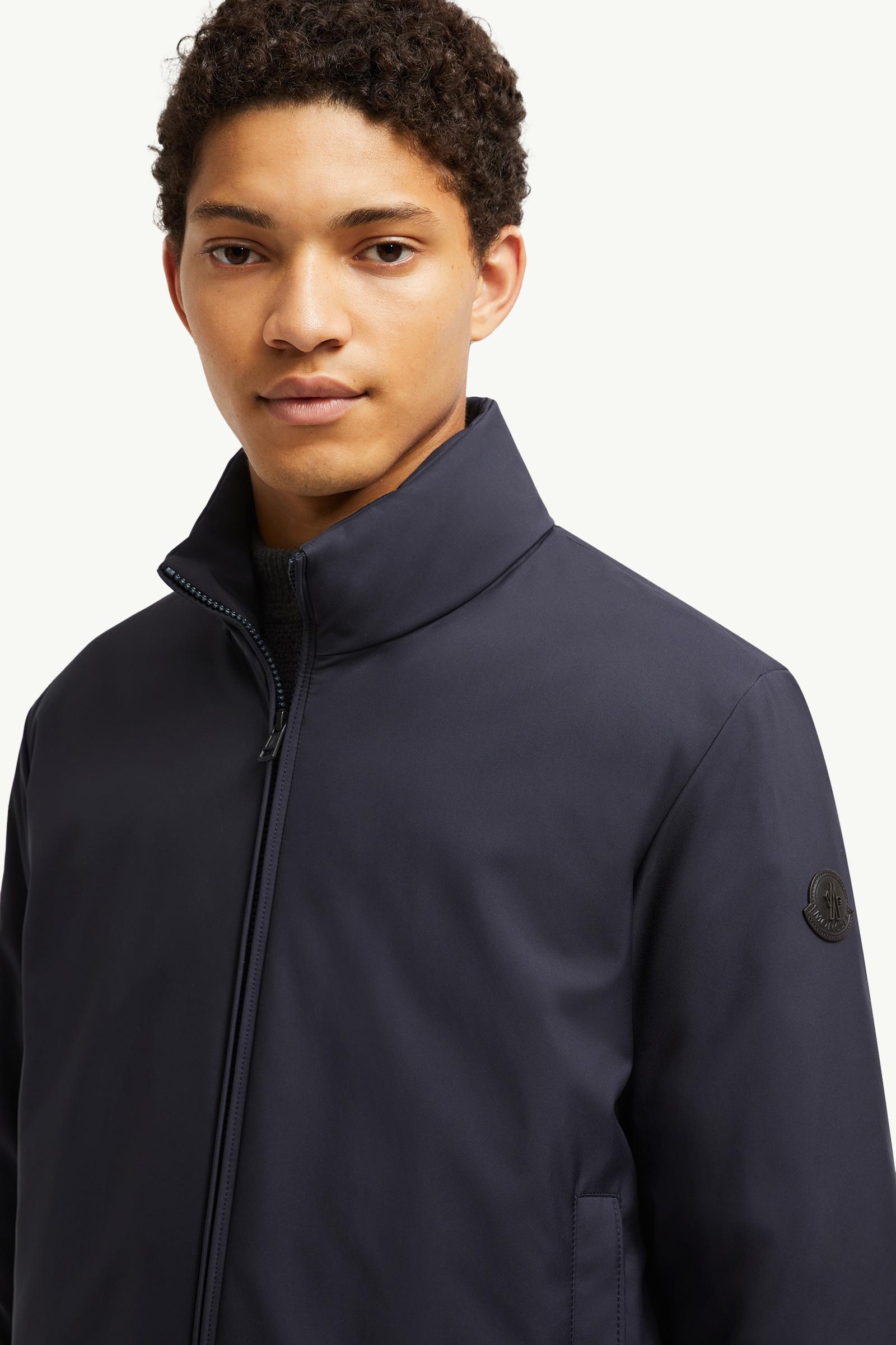 Luserna Short Down Jacket Men Navy Blue Moncler 1