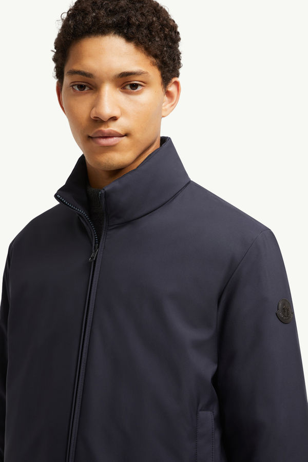 Luserna Short Down Jacket Men Navy Blue Moncler 1