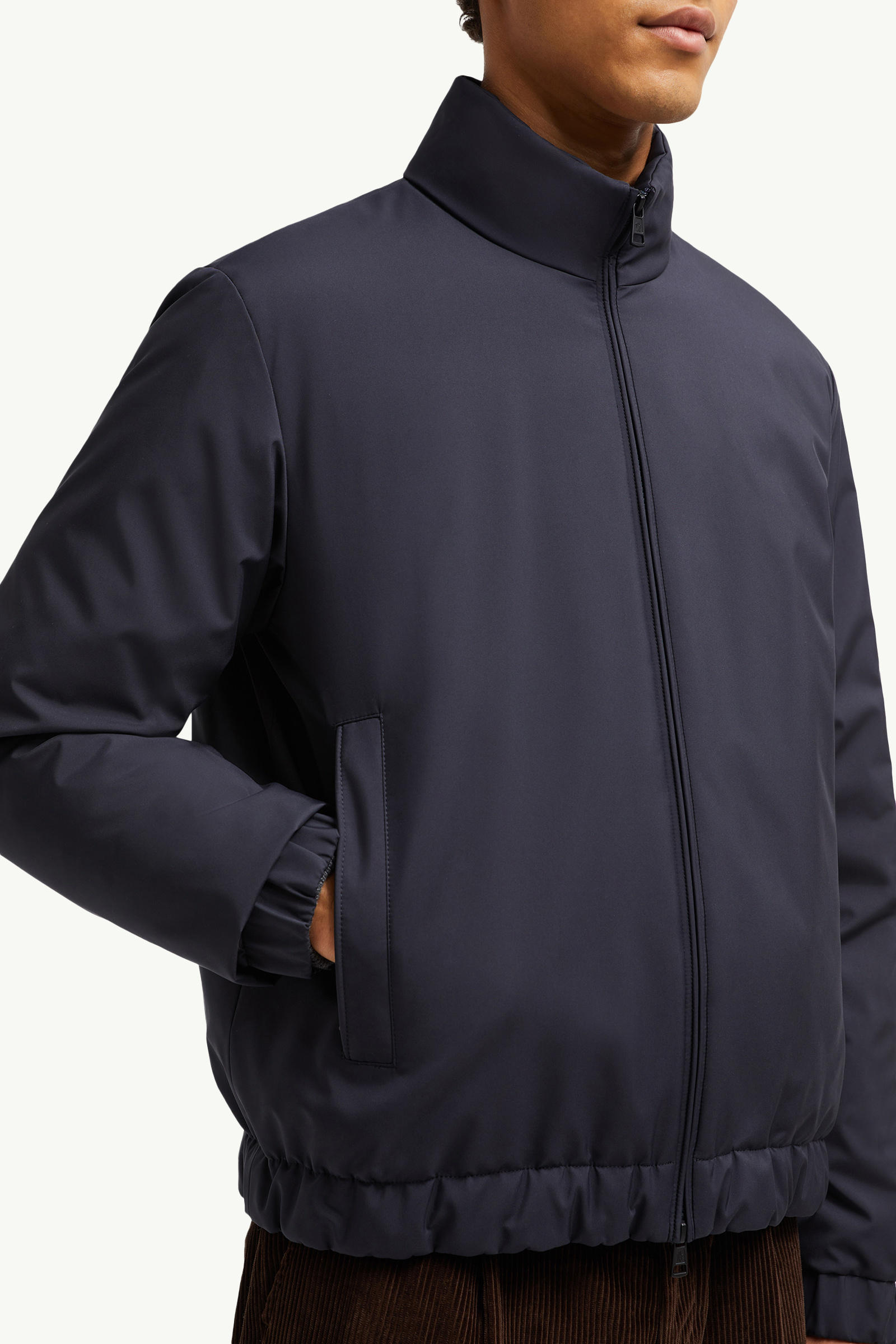 Luserna Short Down Jacket Men Navy Blue Moncler 5