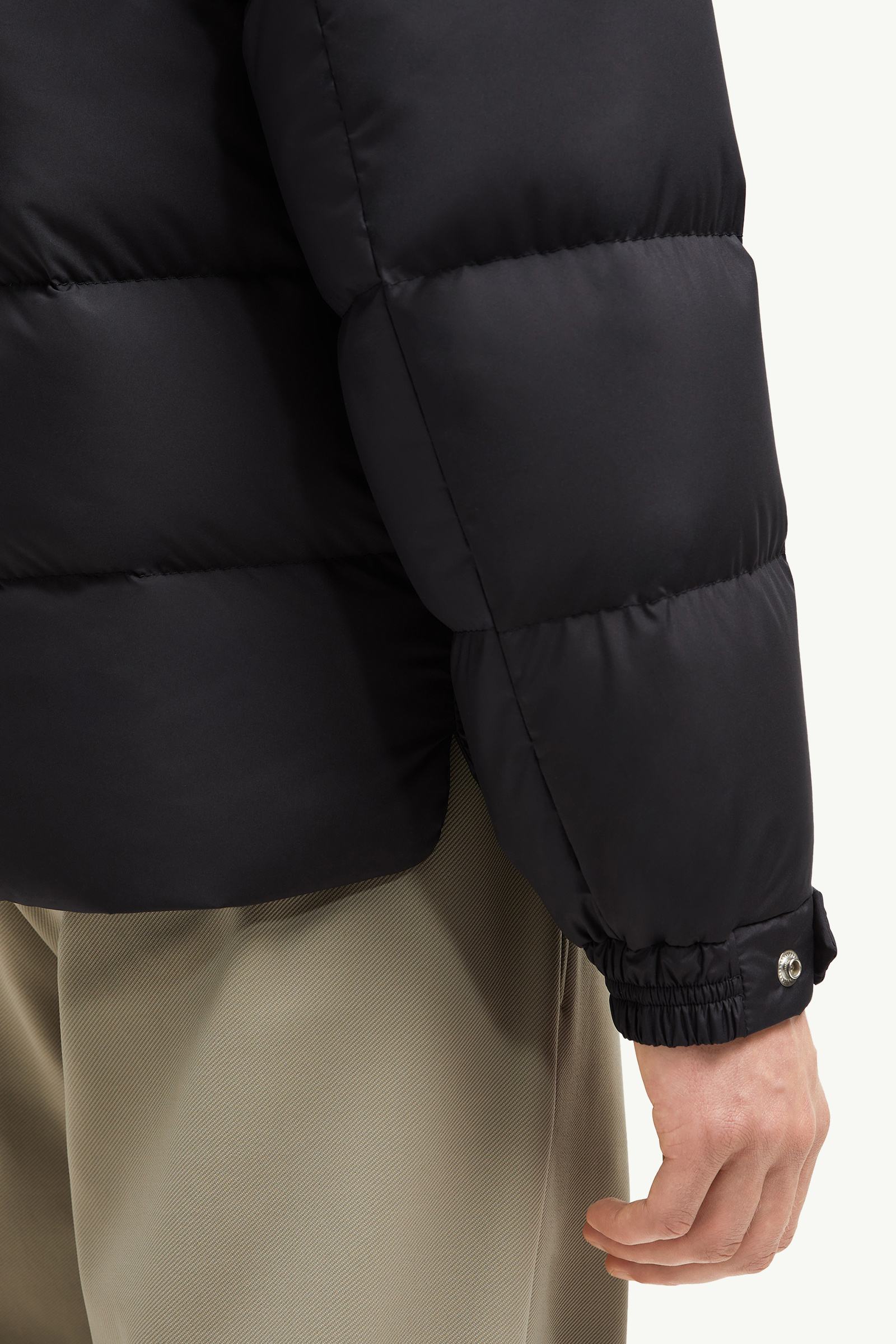Black Cardere Hooded Short Down Jacket - Short Down Jackets for