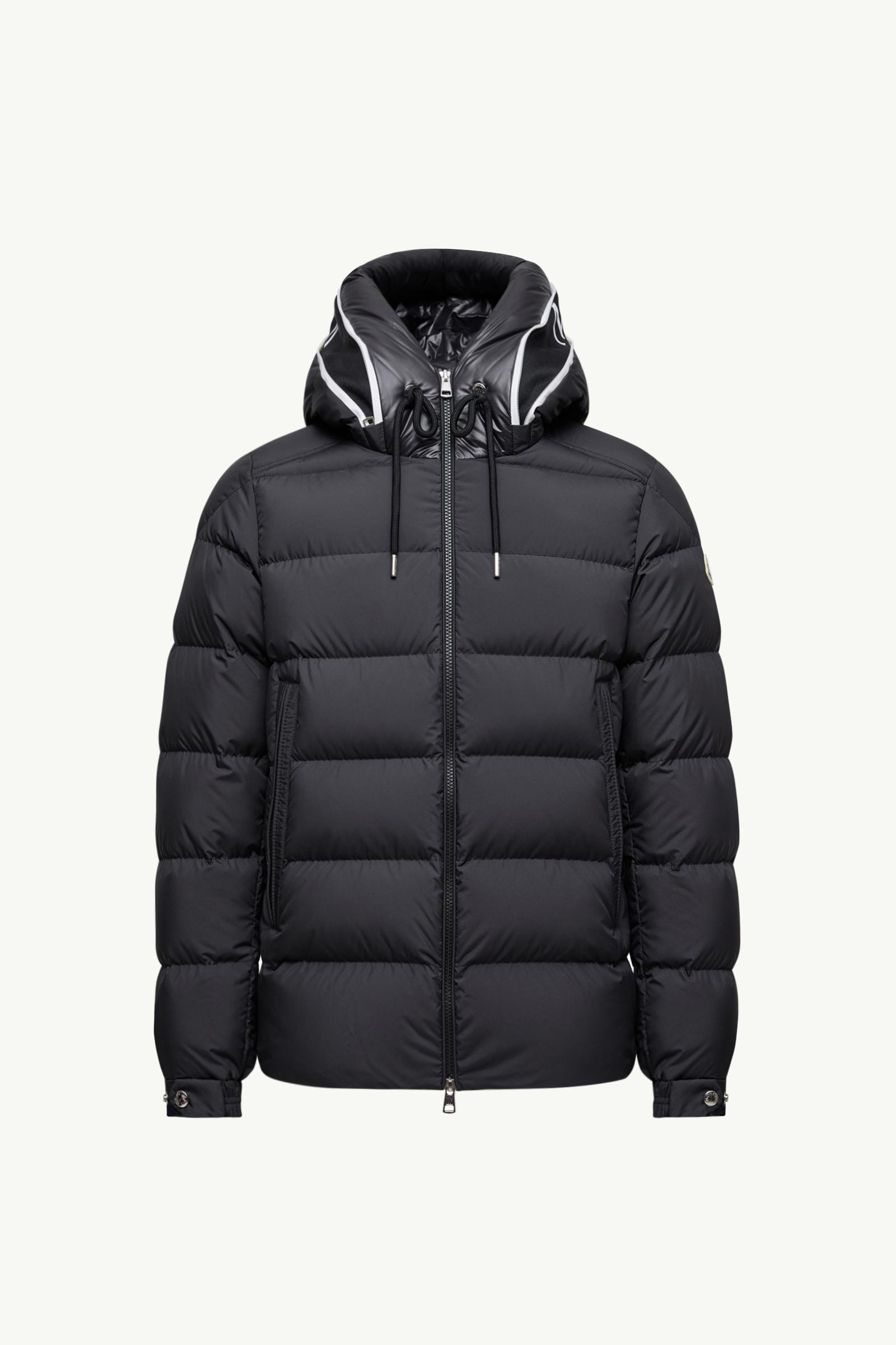 Cardere MONCLER モンクレール　ダウン Black Cardere Hooded Short Down Jacket - Short Down Jackets for