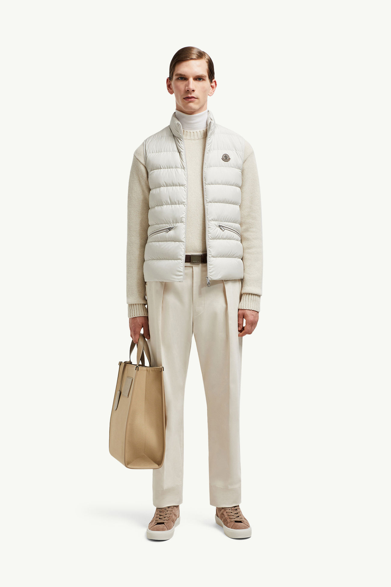 Treompan羽絨背心 男士 灰白色 Moncler 0