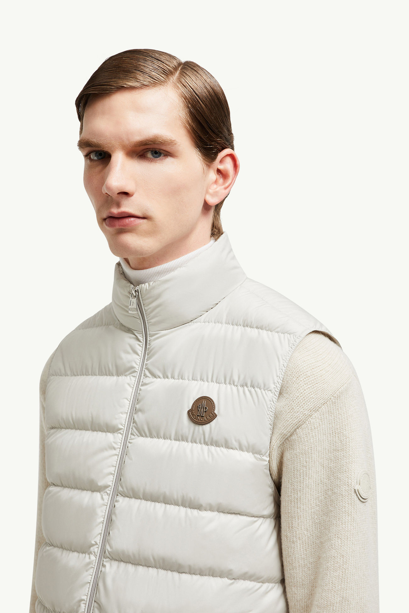 Treompan羽絨背心 男士 灰白色 Moncler 1