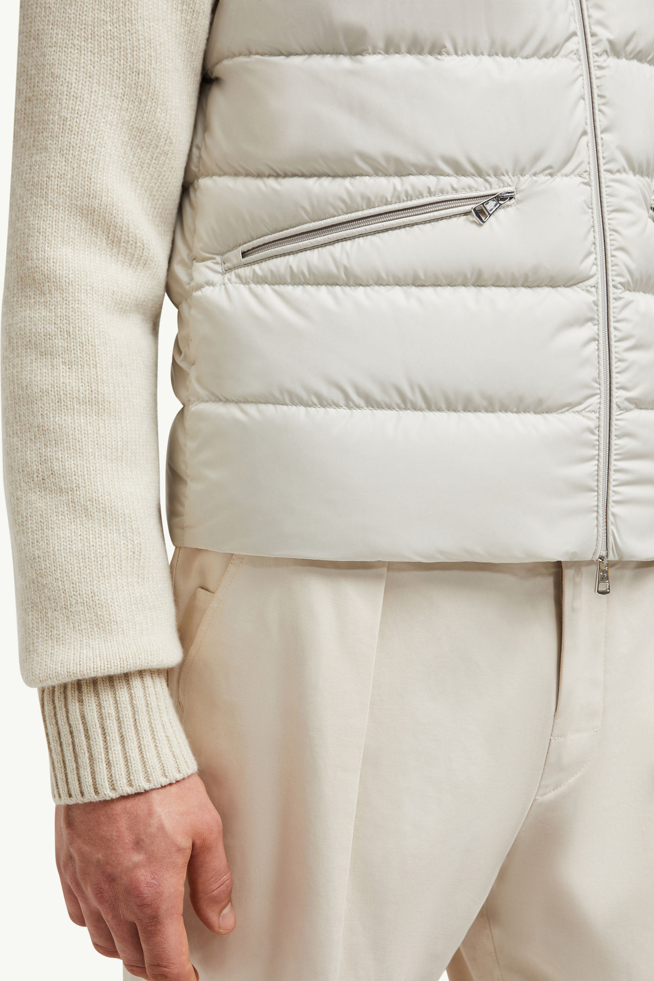 Treompan羽絨背心 男士 灰白色 Moncler 6