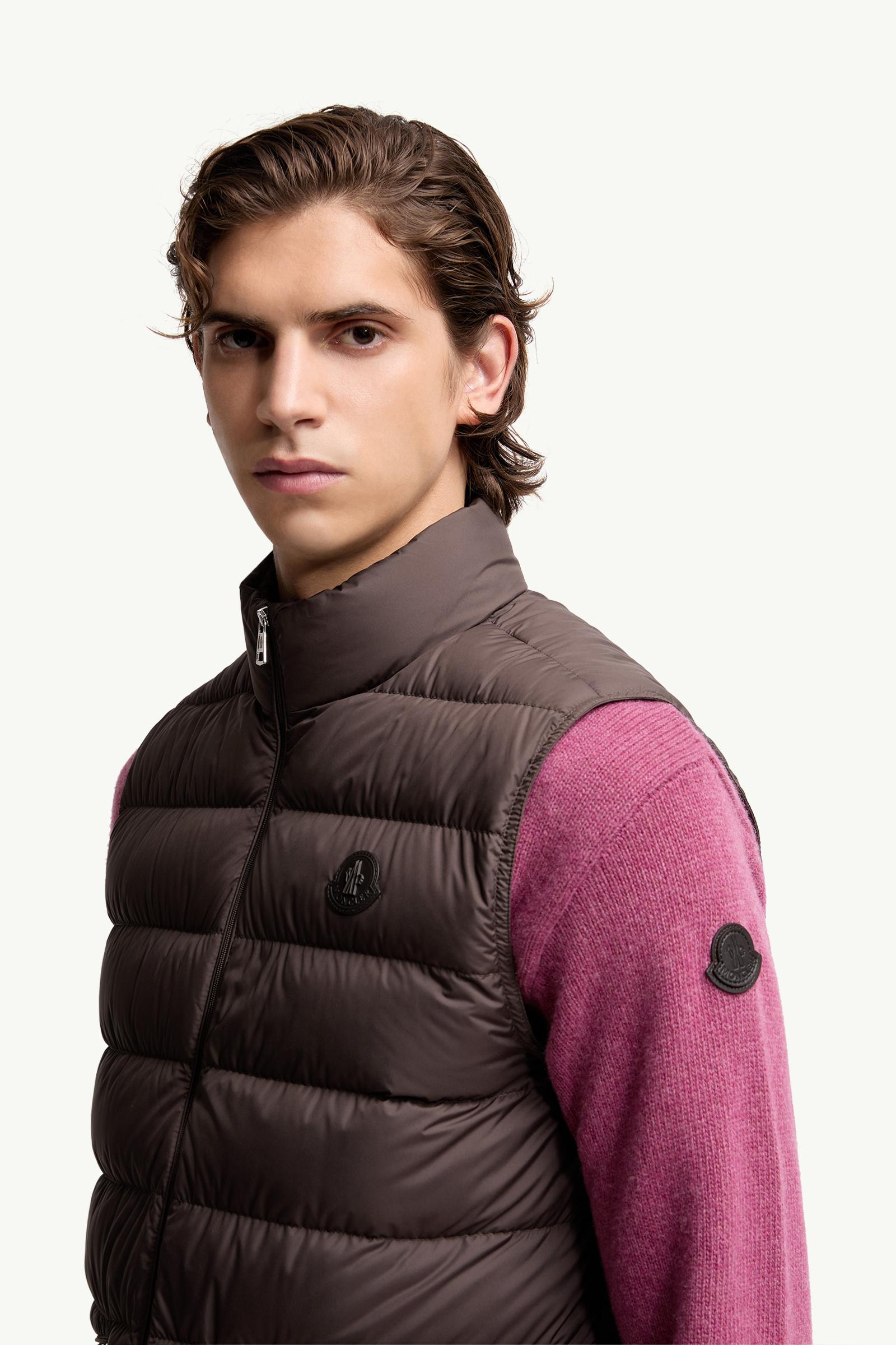 Treompan Down Gilet Men Brown Moncler 1
