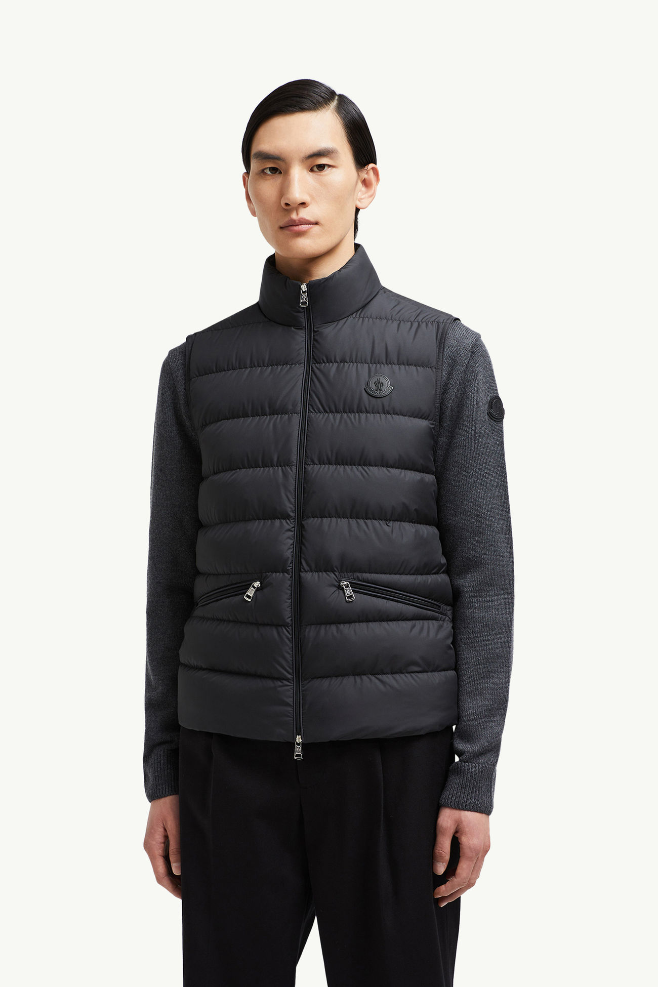Treompan Daunenweste Herren Schwarz Moncler 3