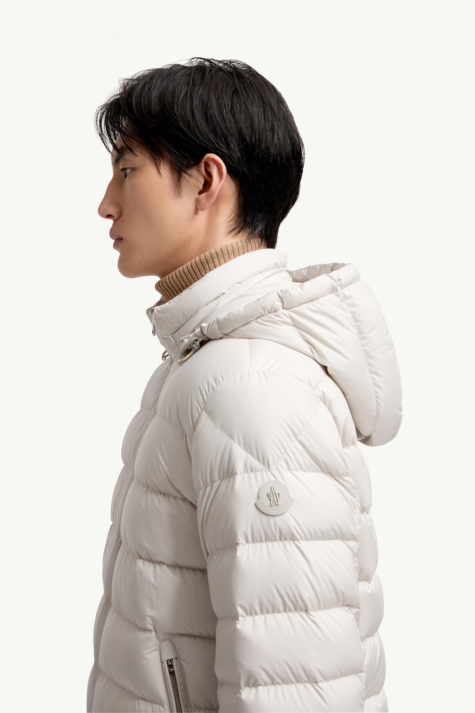 Arneb Hooded Short Down Jacket Men Ice Gray Moncler 1