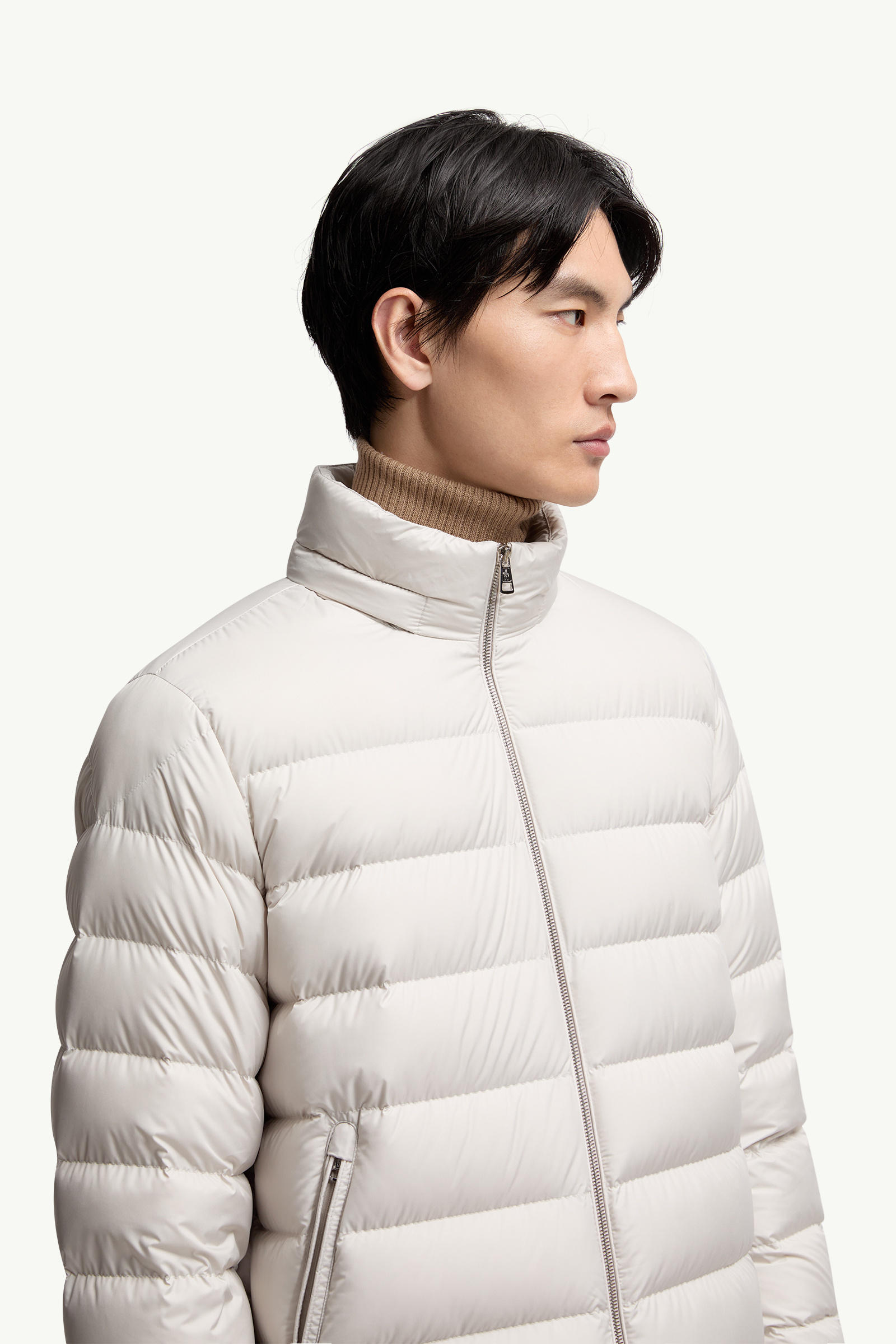 Arneb Hooded Short Down Jacket Men Ice Gray Moncler 5
