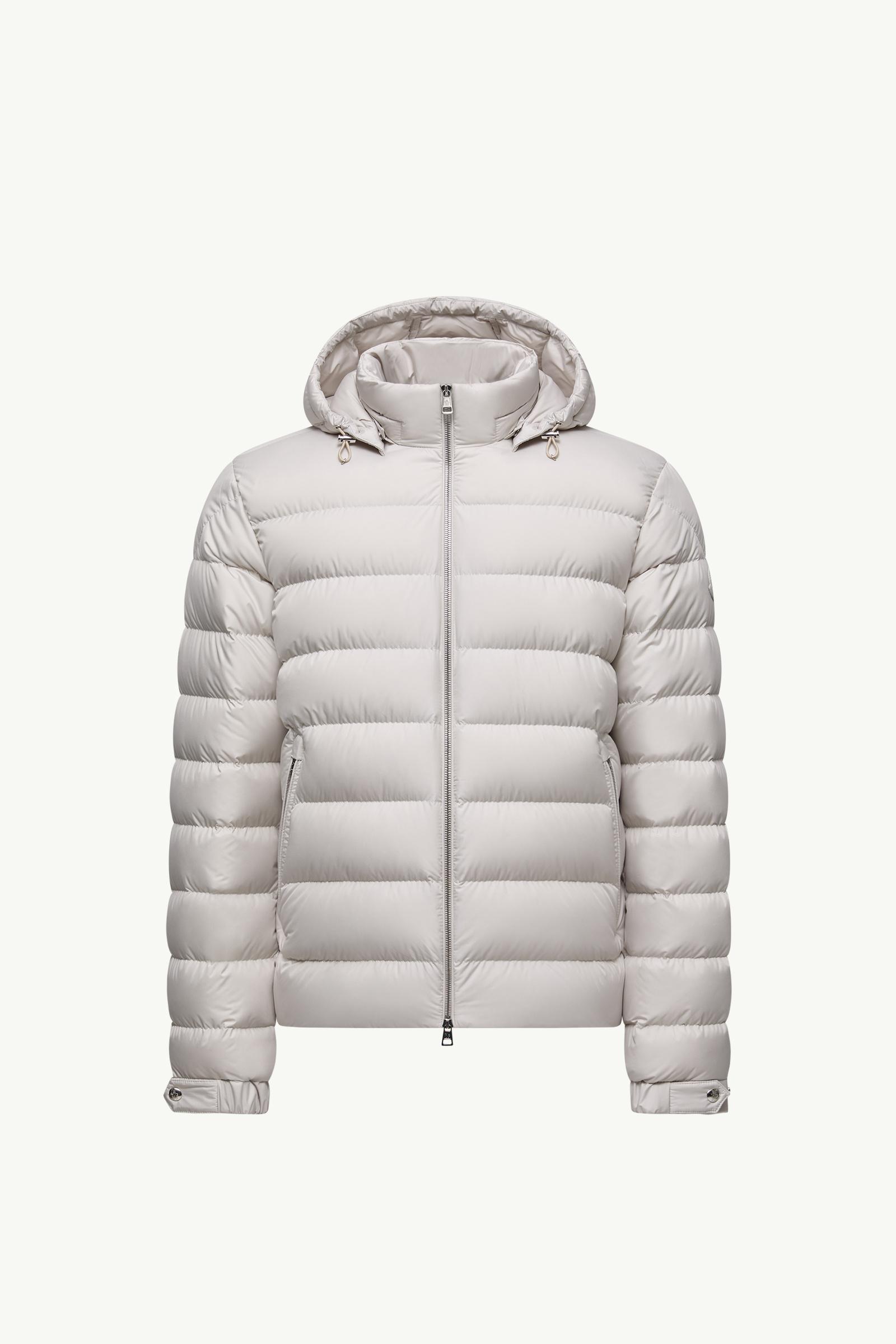 Ice Grey Arneb Hooded Short Down Jacket - Short Down Jackets for