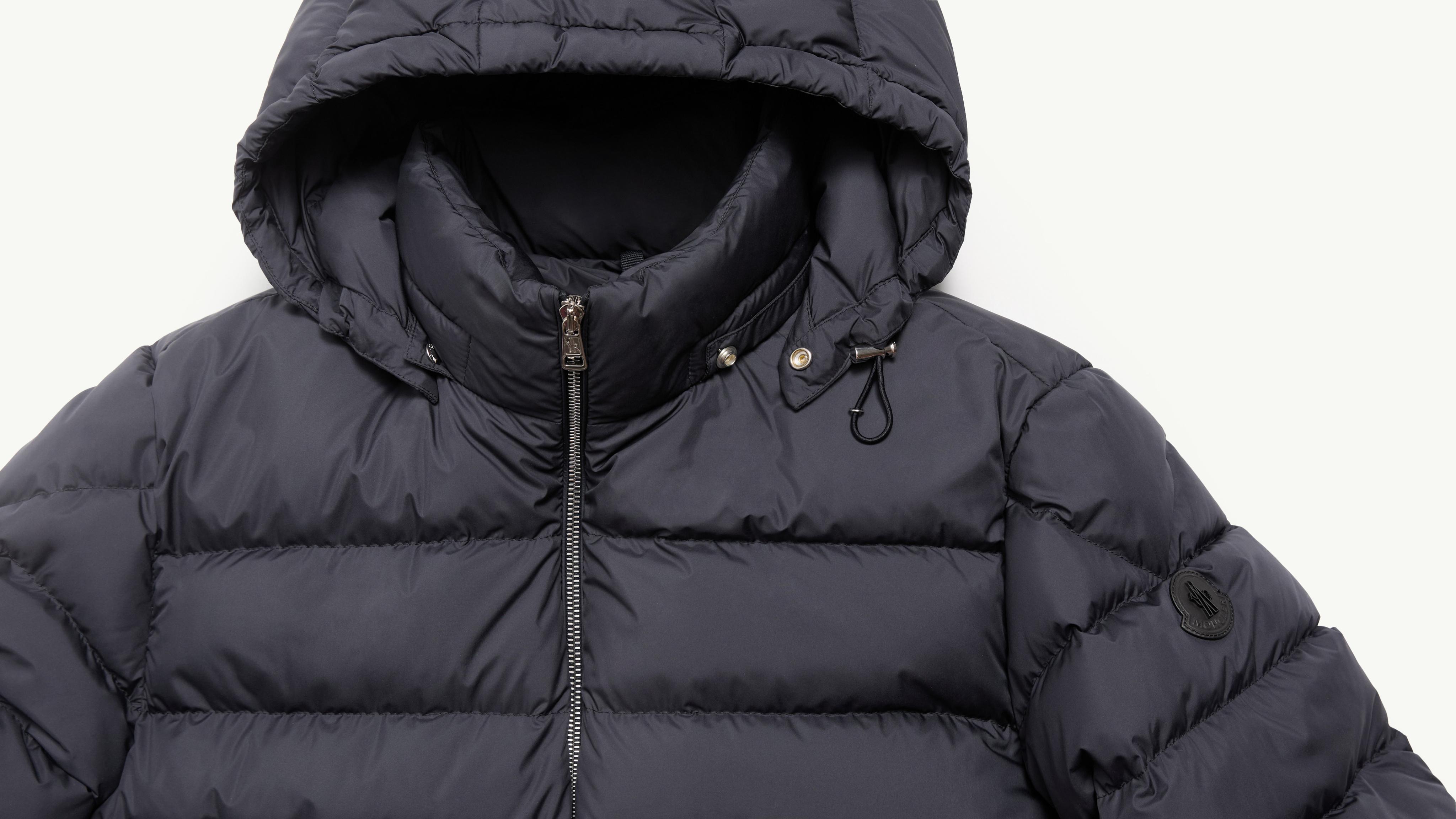 Navy Blue Arneb Hooded Short Down Jacket - Short Down Jackets for