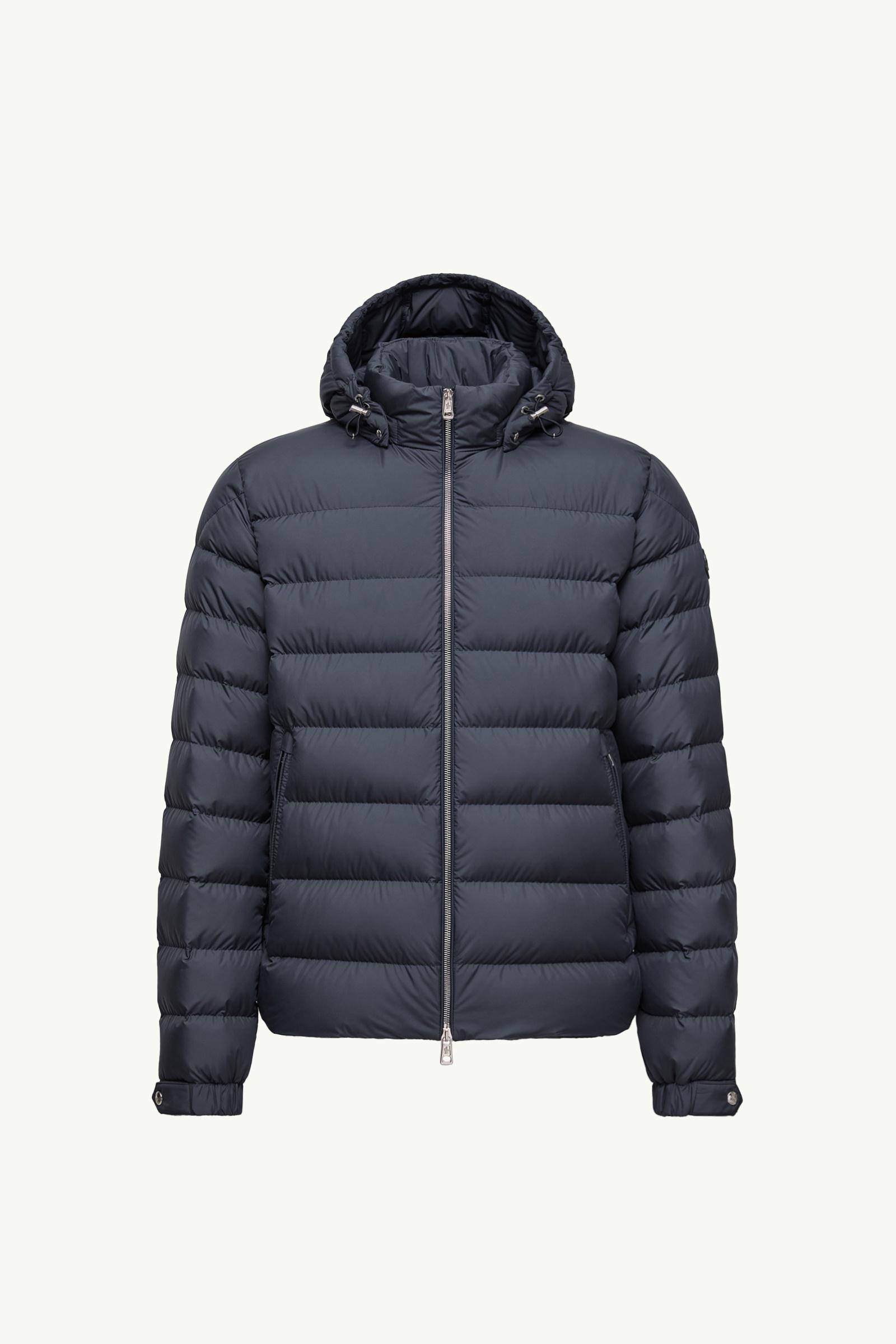 Navy Blue Arneb Hooded Short Down Jacket - Short Down