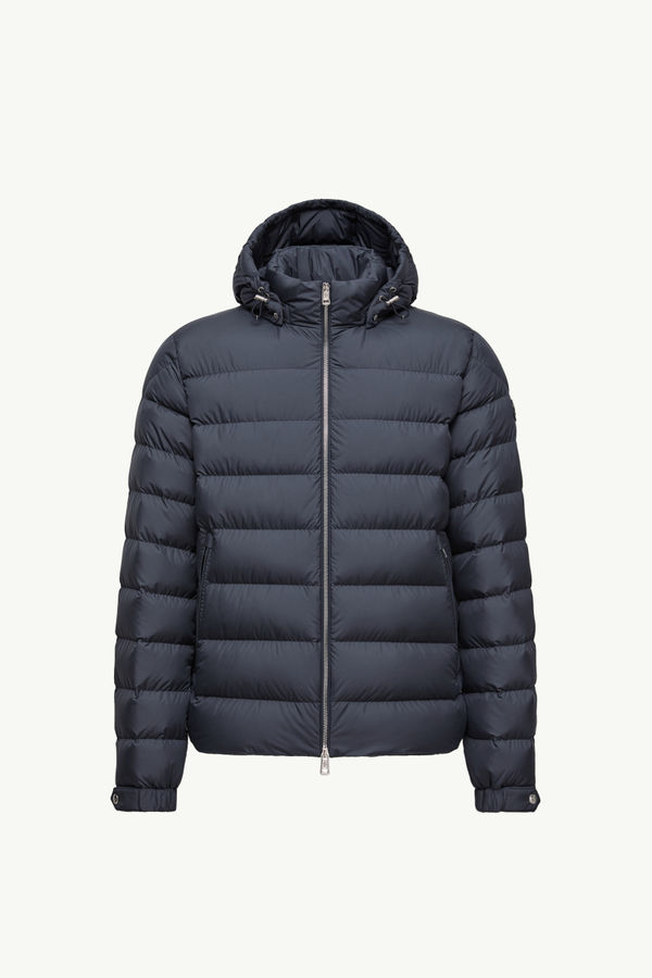 Arneb Hooded Short Down Jacket Men Navy Blue Moncler 2