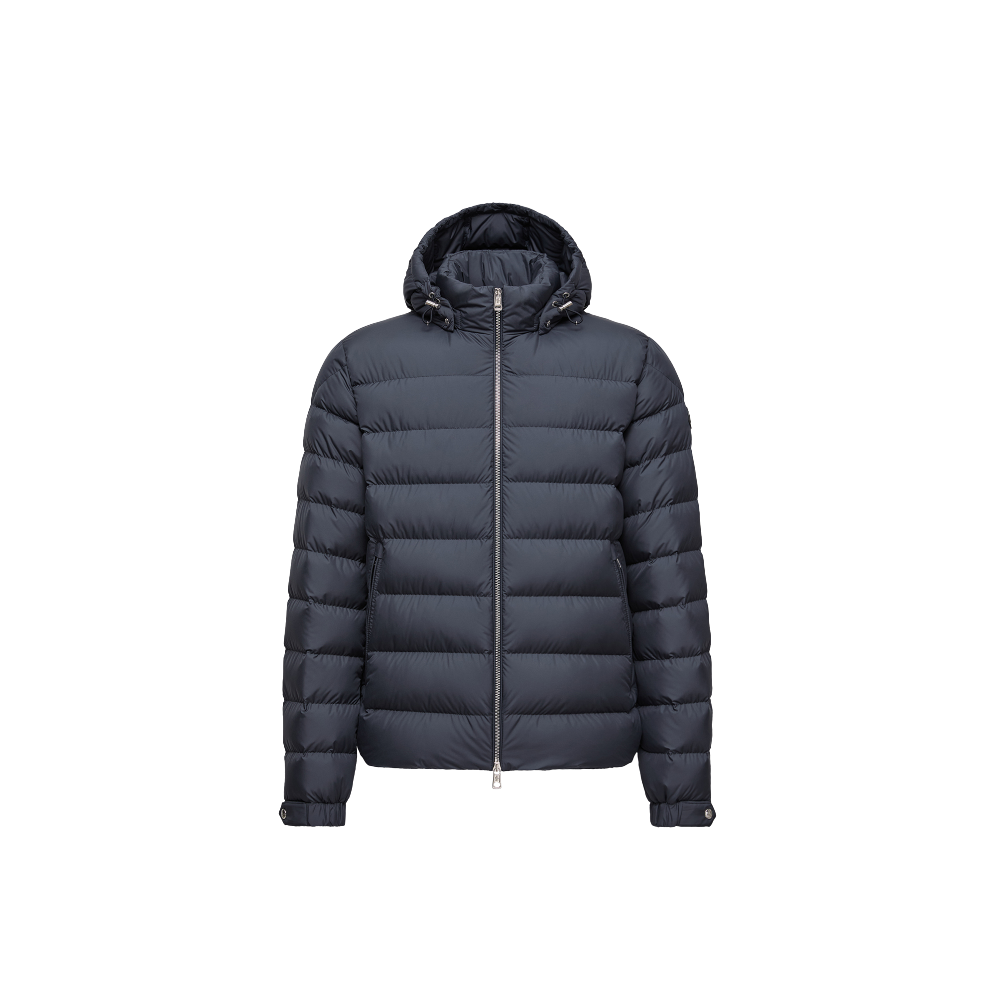 Moncler   Arneb Hooded Short Down Jacket for Men in Blue, Size: 36