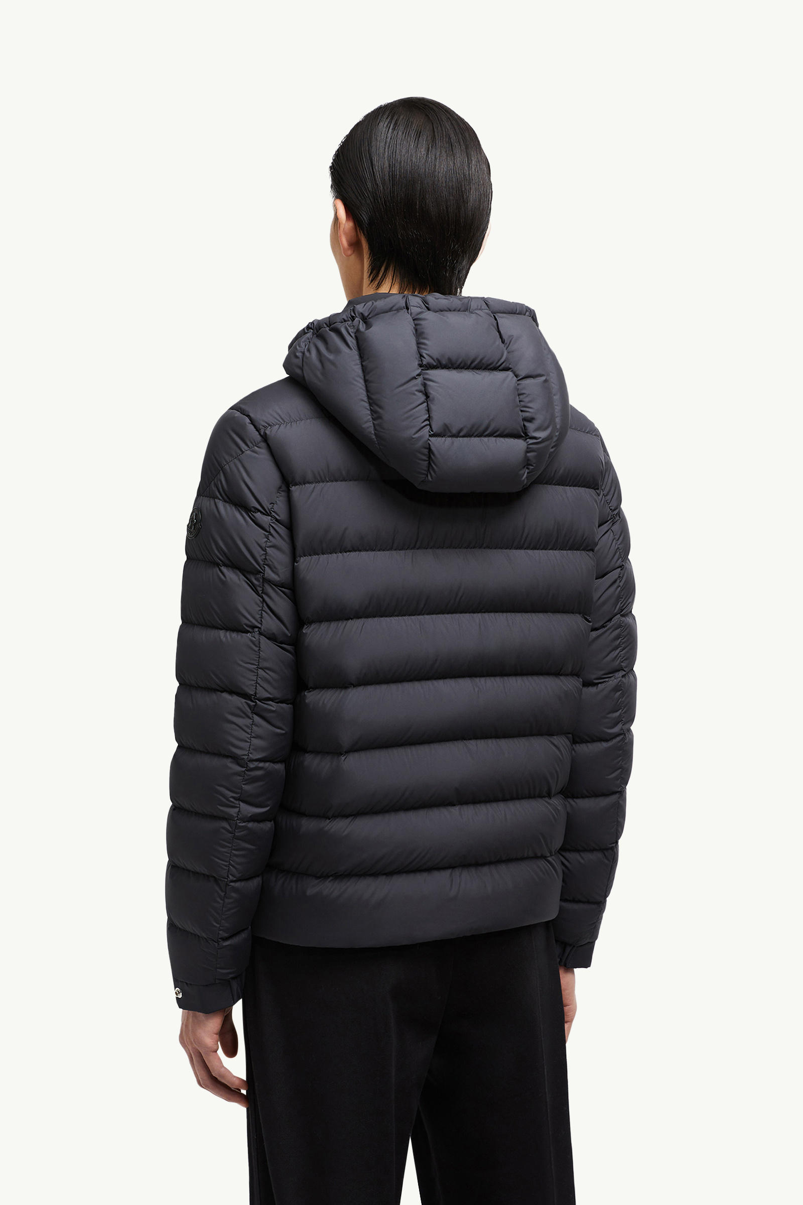 Arneb Hooded Short Down Jacket Men Black Moncler 4