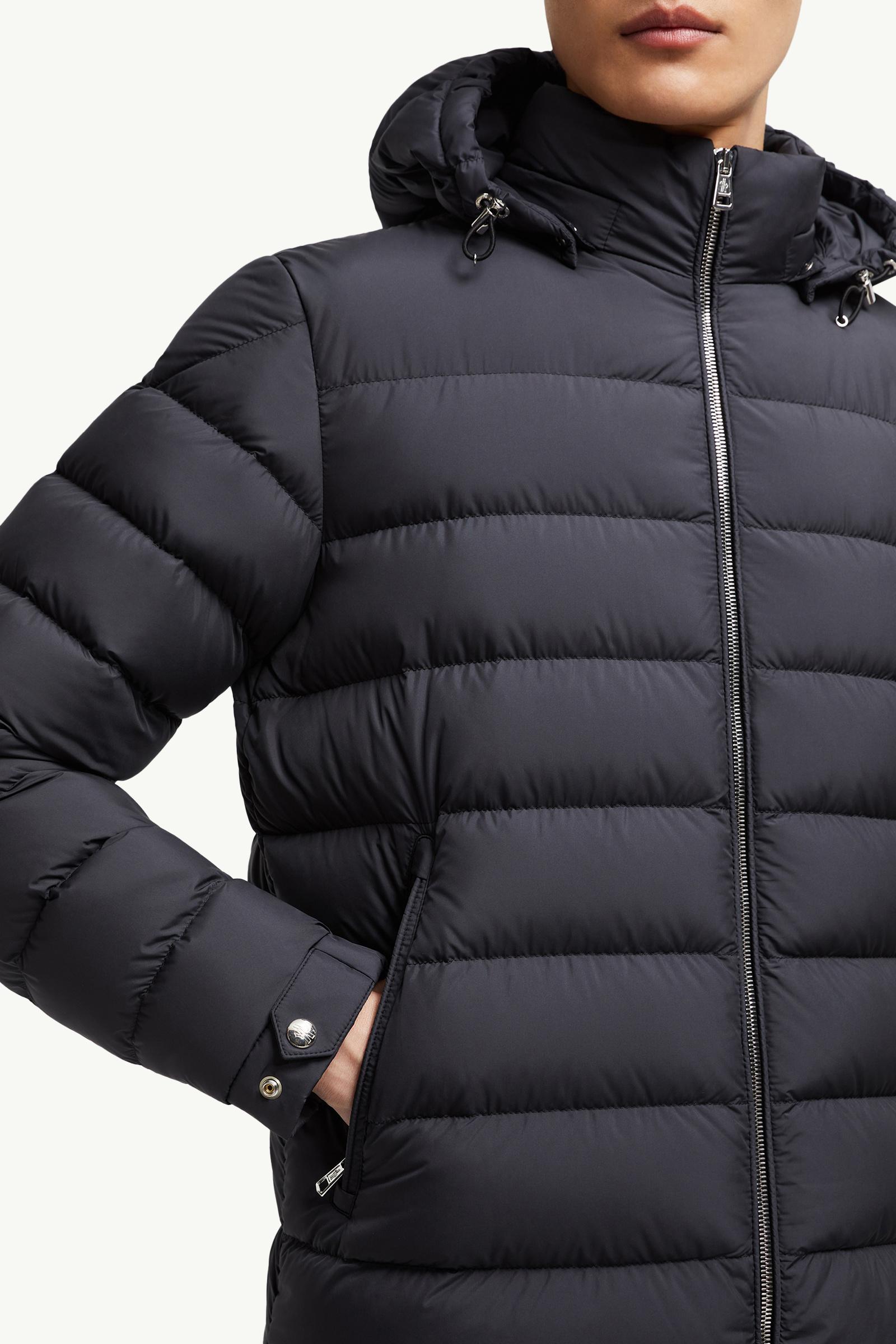 Black Arneb Hooded Short Down Jacket - Short Down Jackets for Men