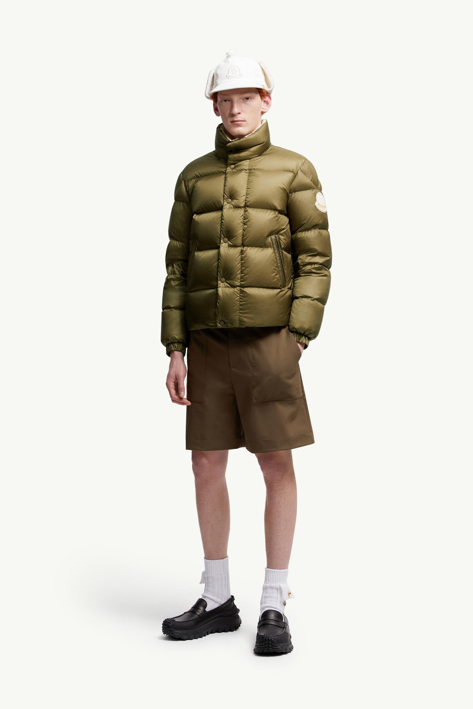 Tripiti Short Down Jacket Men Dark Green Moncler 0