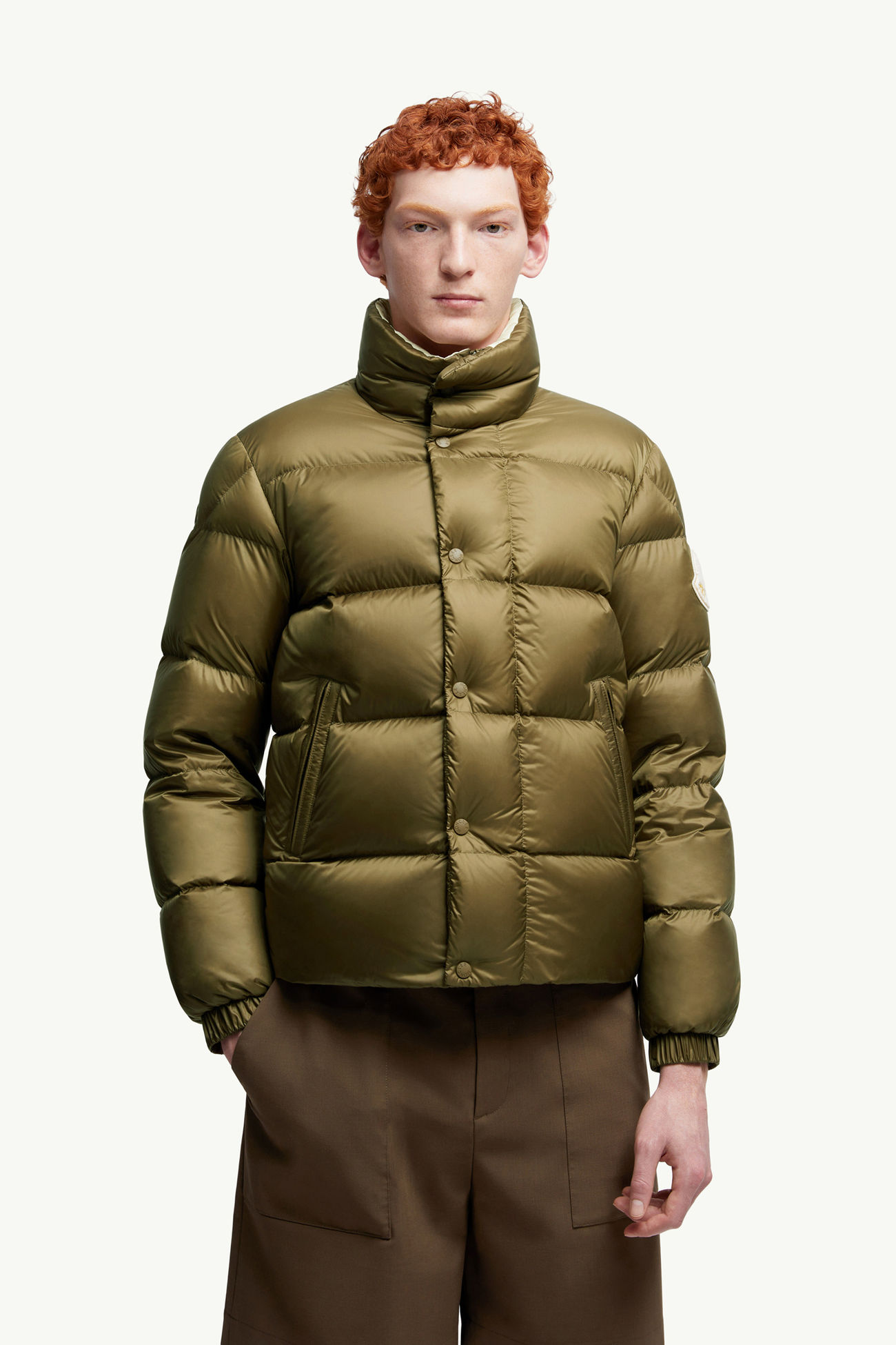 Plumífero corto Tripiti Hombre Verde Oscuro Moncler 3