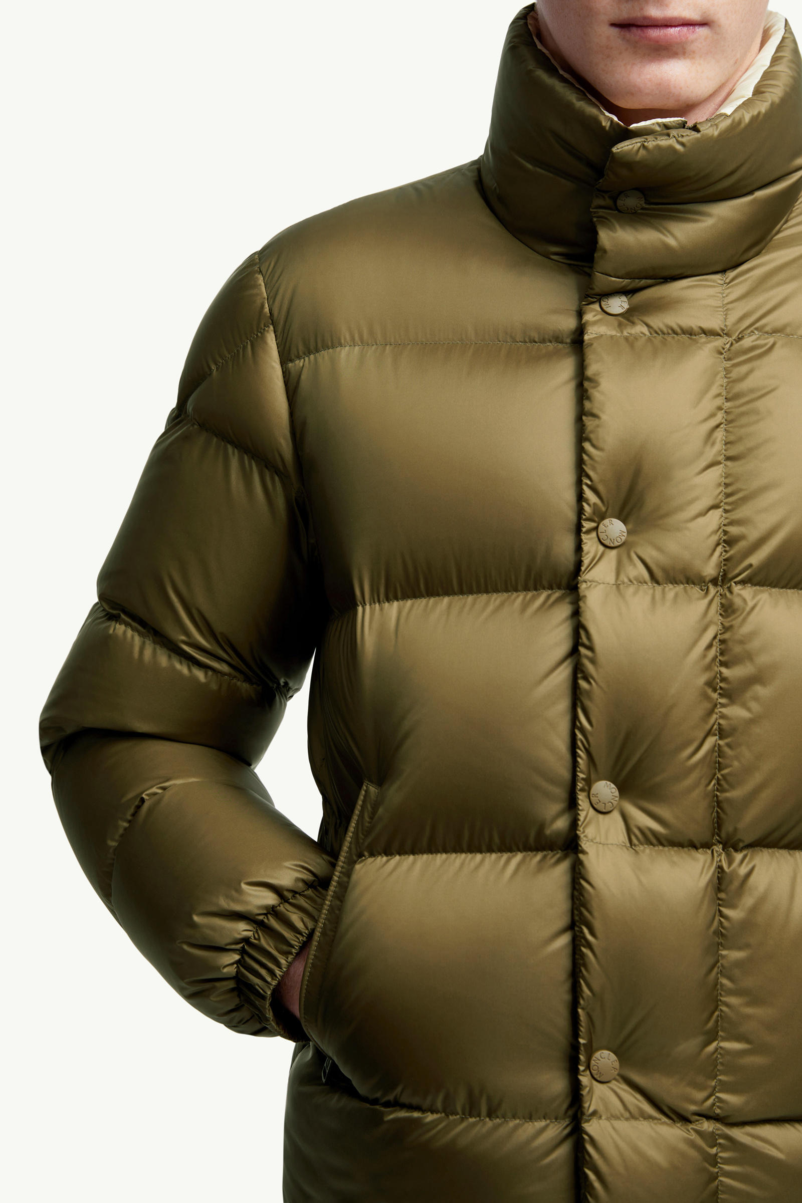 Tripiti Short Down Jacket Men Dark Green Moncler 6