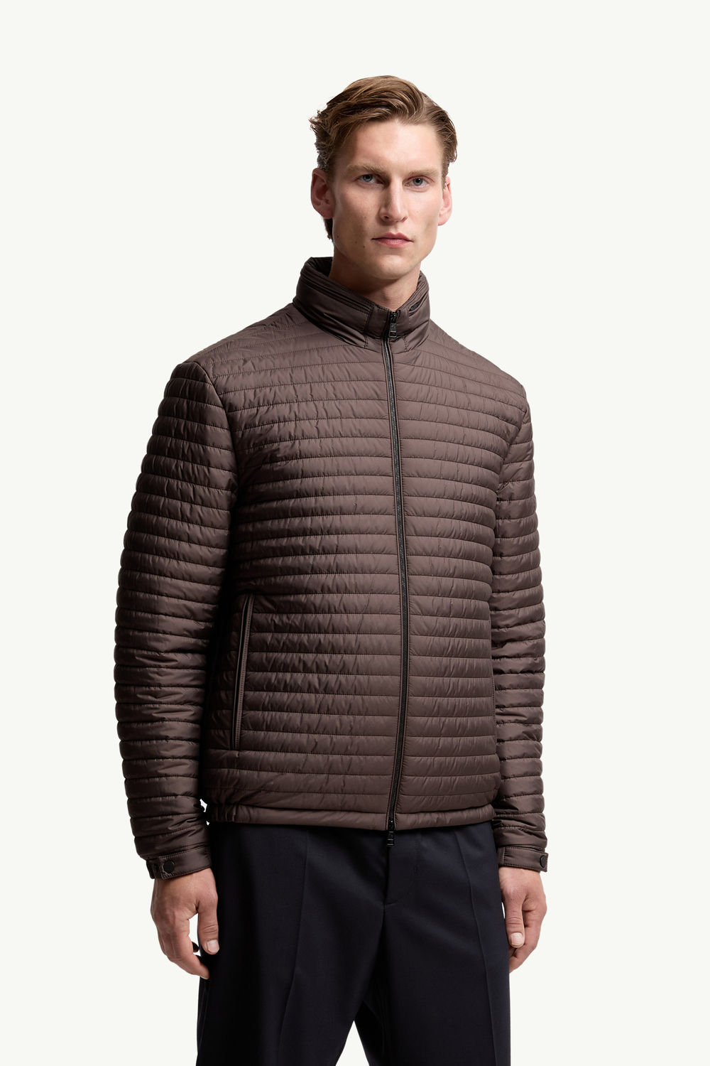 Myrrhe Short Down Jacket Men Brown Moncler 3