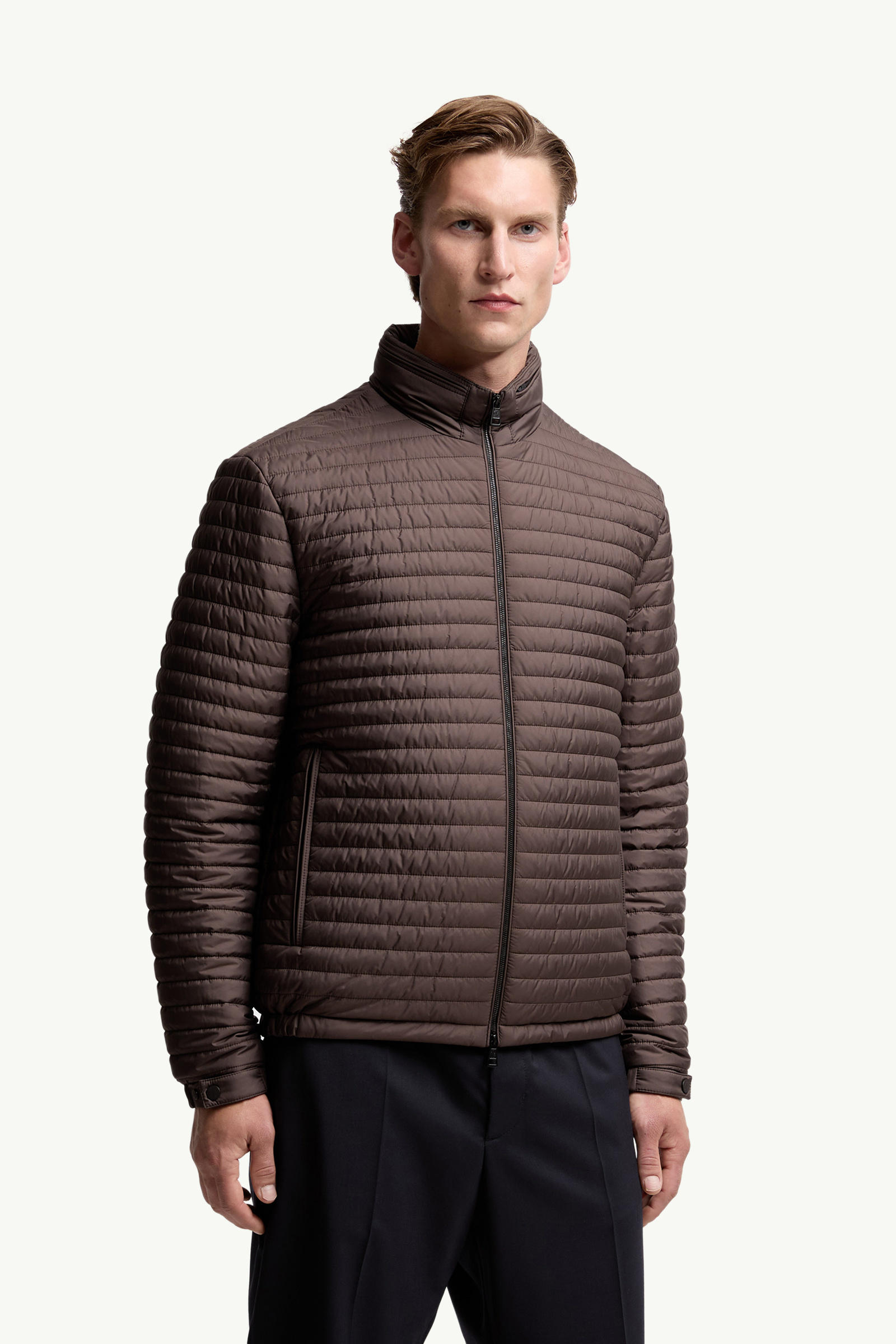 Myrrhe Short Down Jacket Men Brown Moncler 3