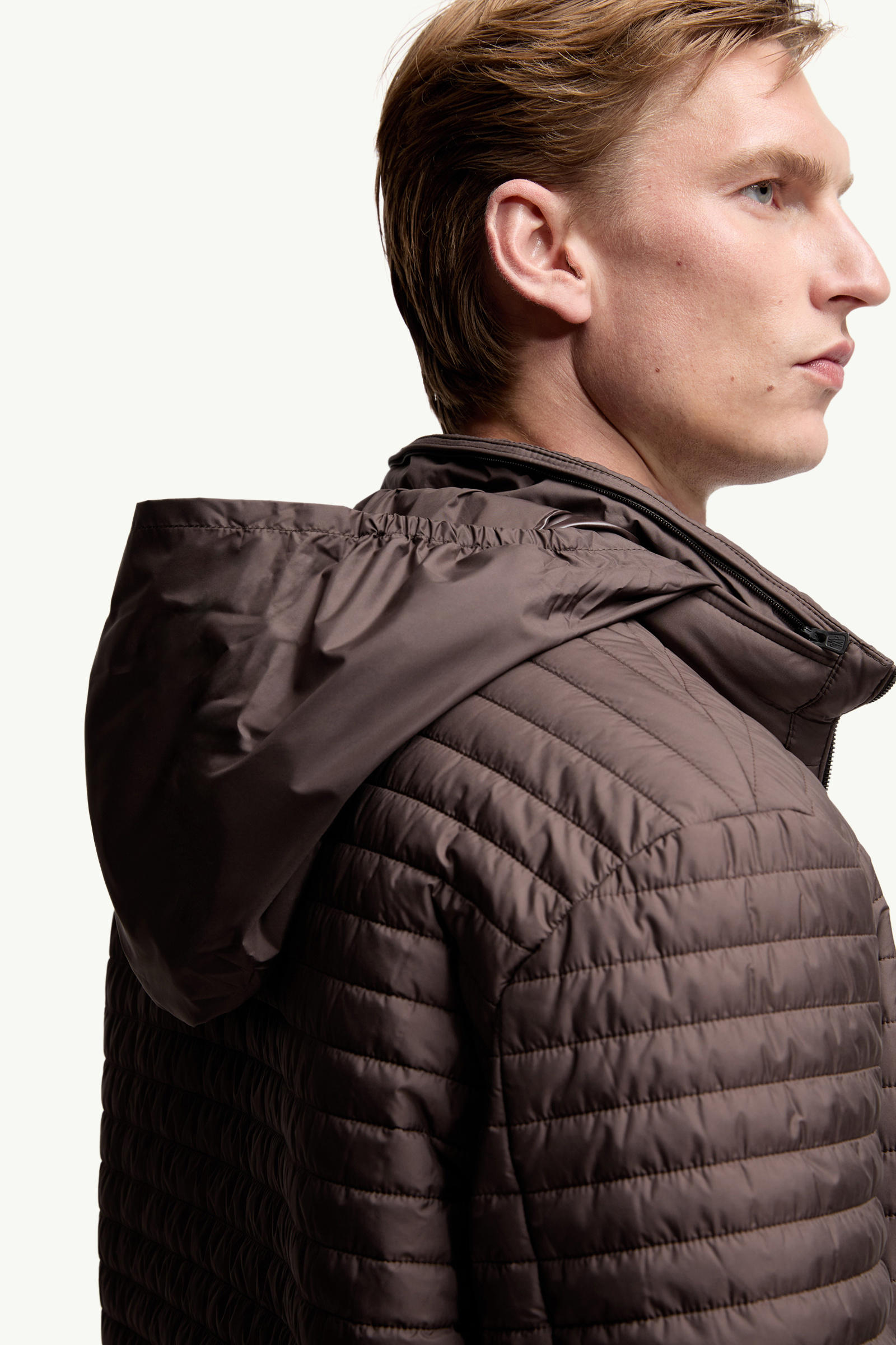 Myrrhe Short Down Jacket Men Brown Moncler 6