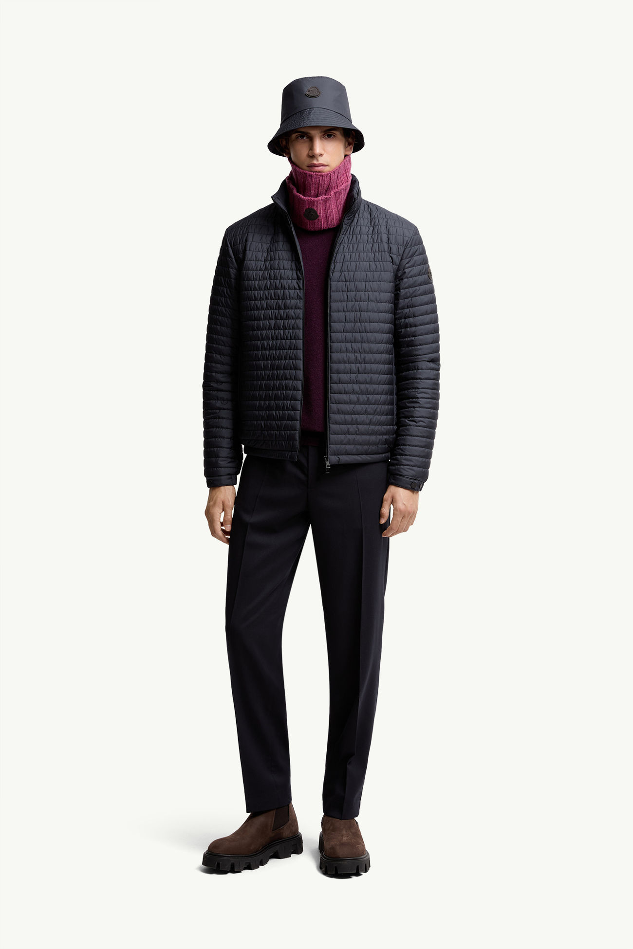 Myrrhe短身羽絨外套 男士 藍色 Moncler 0