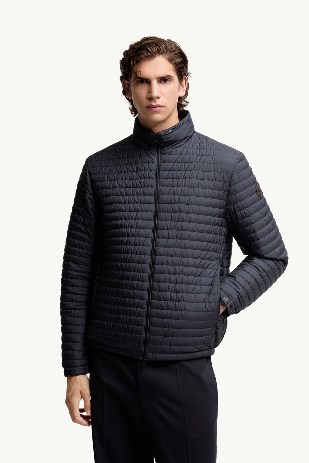 Myrrhe Short Down Jacket Men Blue Moncler 3