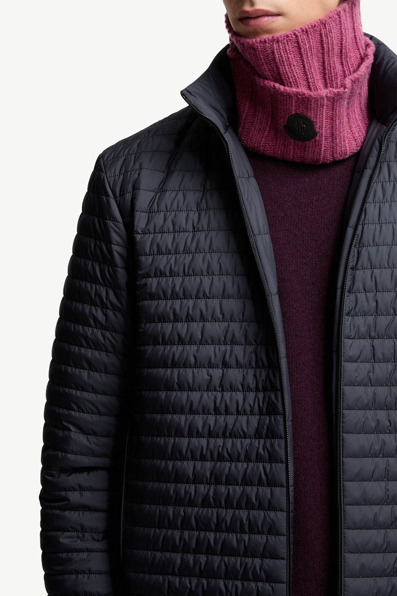 Myrrhe kurze Daunenjacke Herren Blau Moncler 6