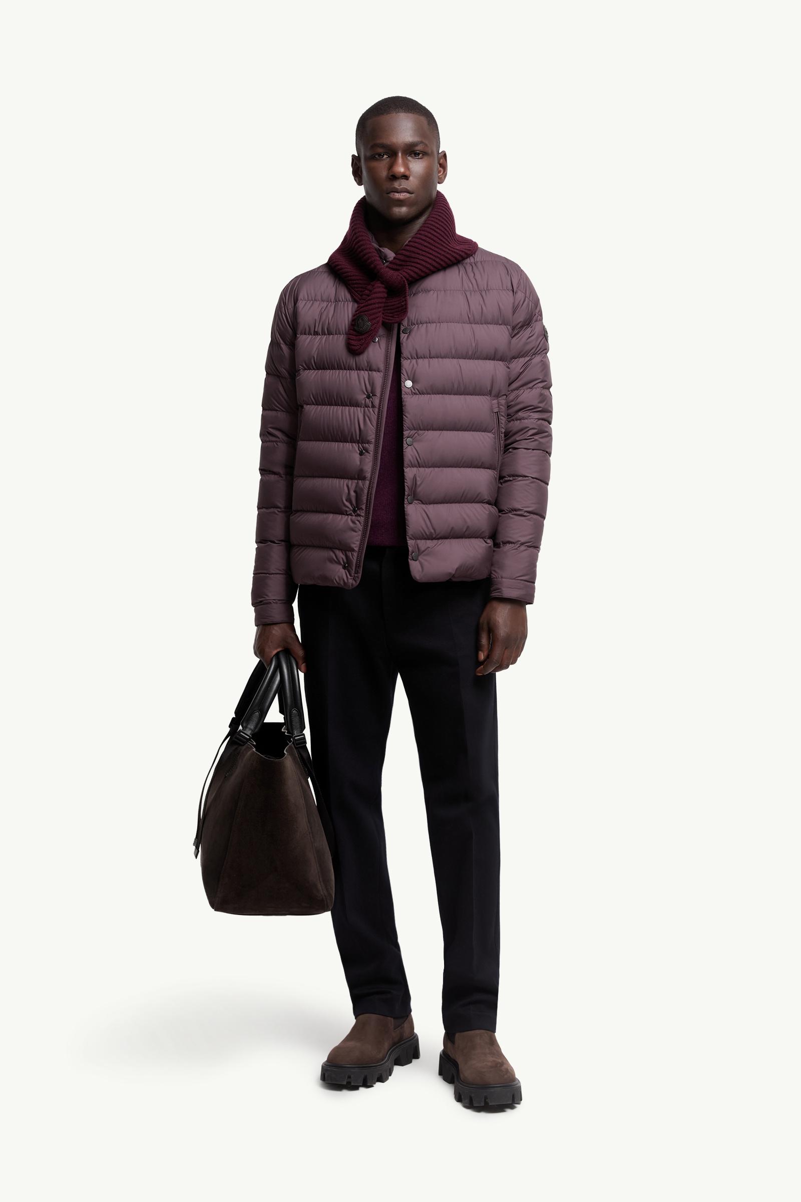 Burgundy Lyco Short Down Jacket - Short Down Jackets for Men