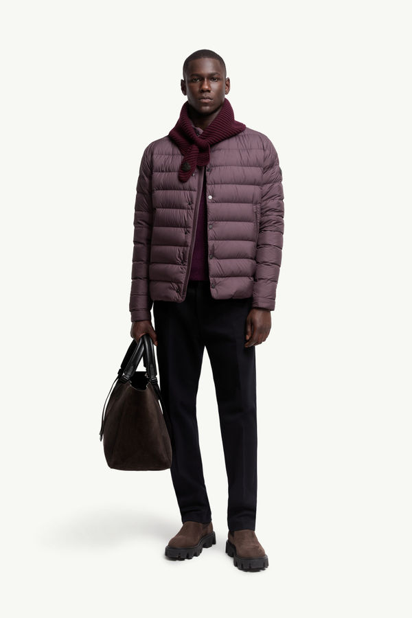 Lyco Short Down Jacket Men Burgundy Moncler 0