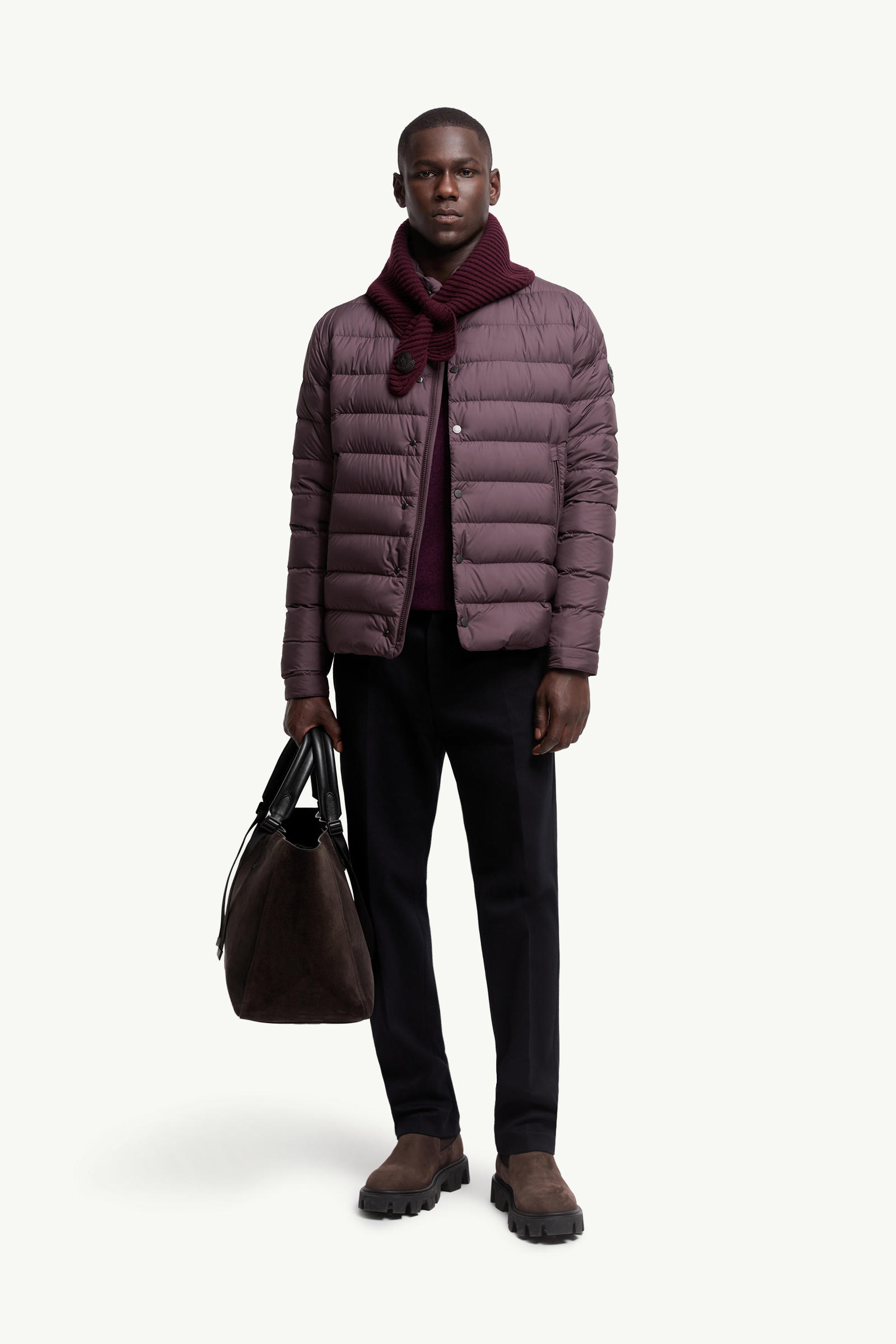 Lyco Short Down Jacket Men Burgundy Moncler 0